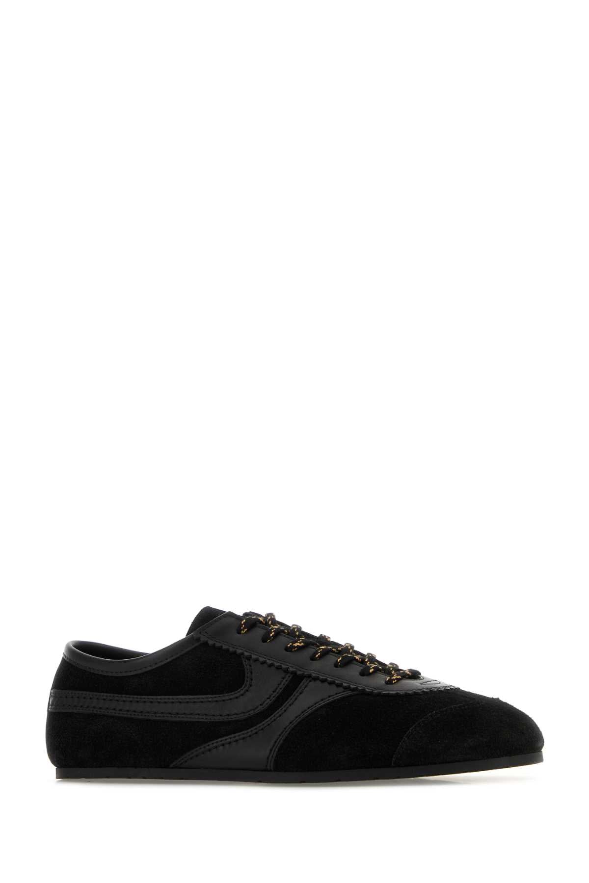 DRIES VAN NOTEN Suede and Leather Sneakers