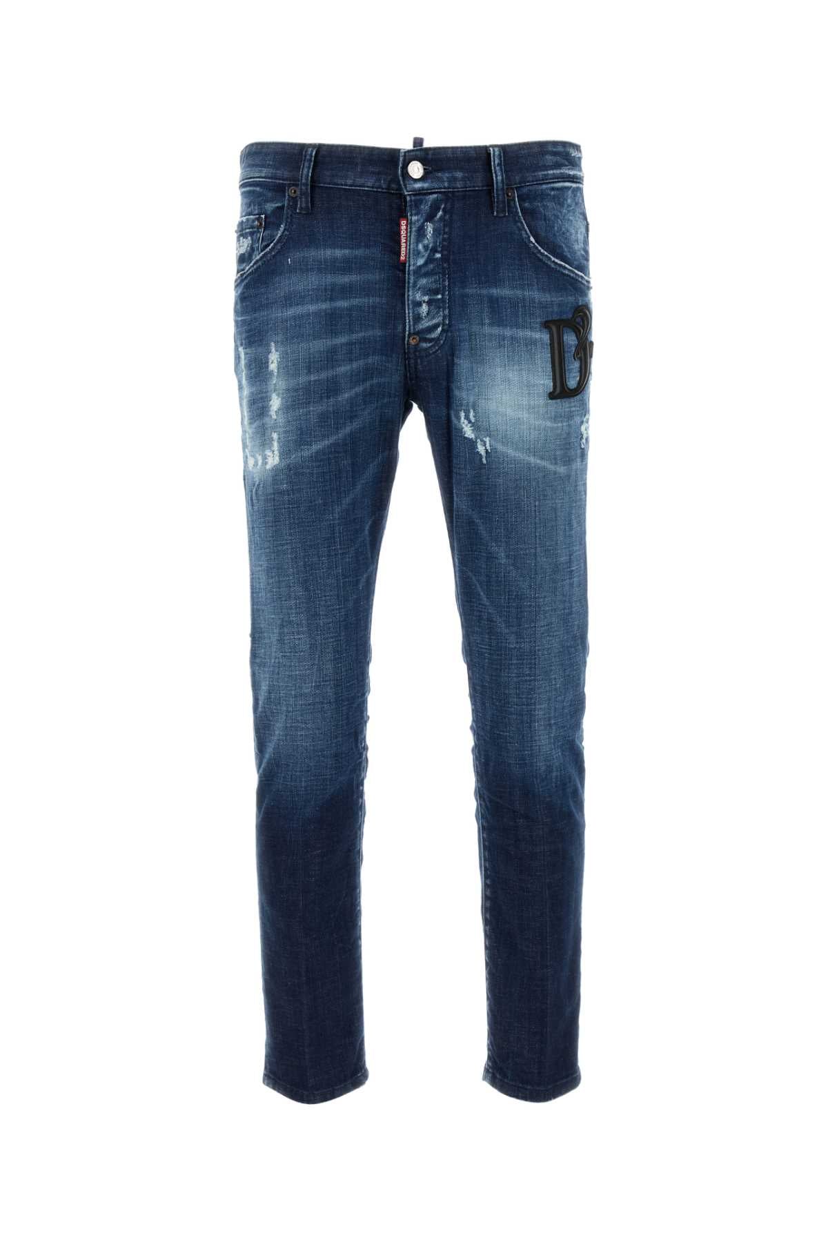 DSQUARED Men's Stretch Denim Skater Jeans