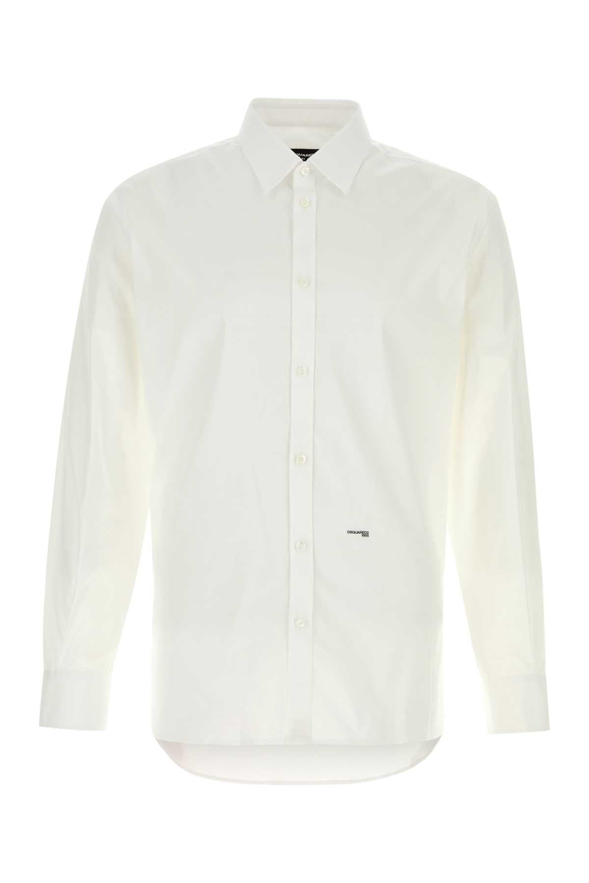 DSQUARED2 Classic White Button-Up Shirt for Men