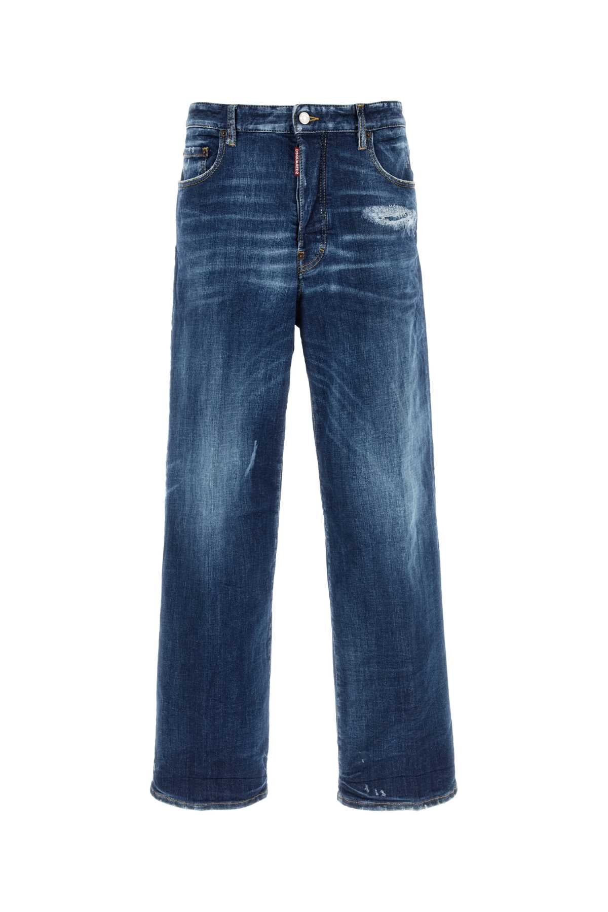 DSQUARED Stretch Denim Loose Jeans for Men - 25W