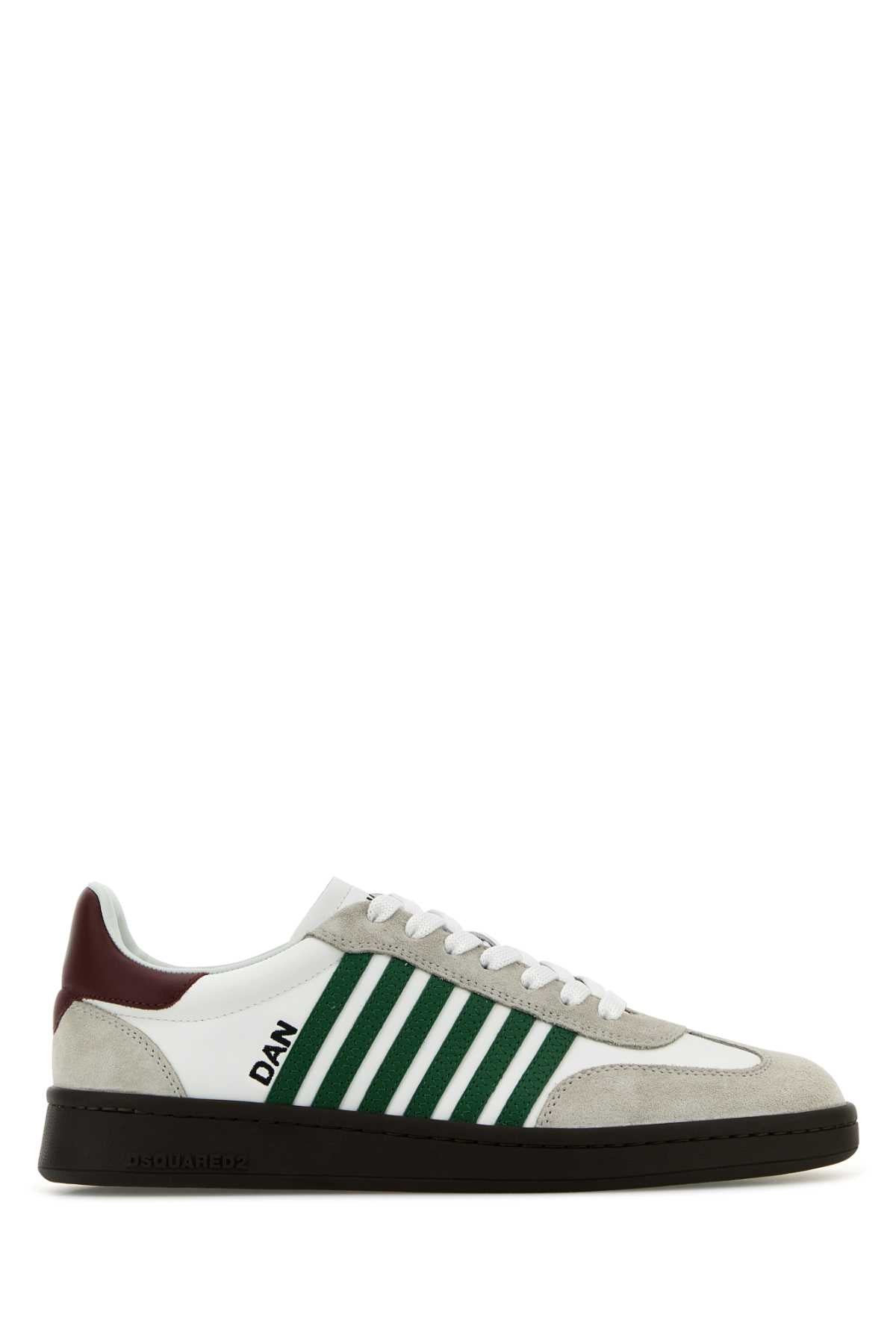 DSQUARED Leather Boxer Sneakers for Men - FW25 Collection