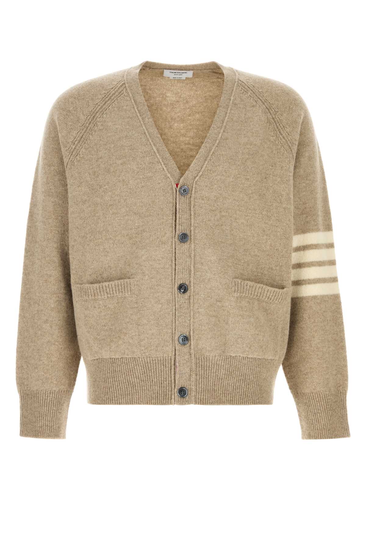 THOM BROWNE Wool Cardigan for Men - Fall/Winter Style