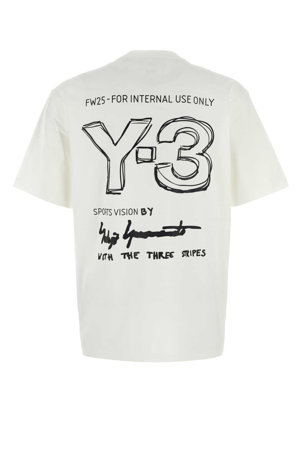 Y3 YAMAMOTO Premium Cotton T-Shirt for Men - FW25 Collection
