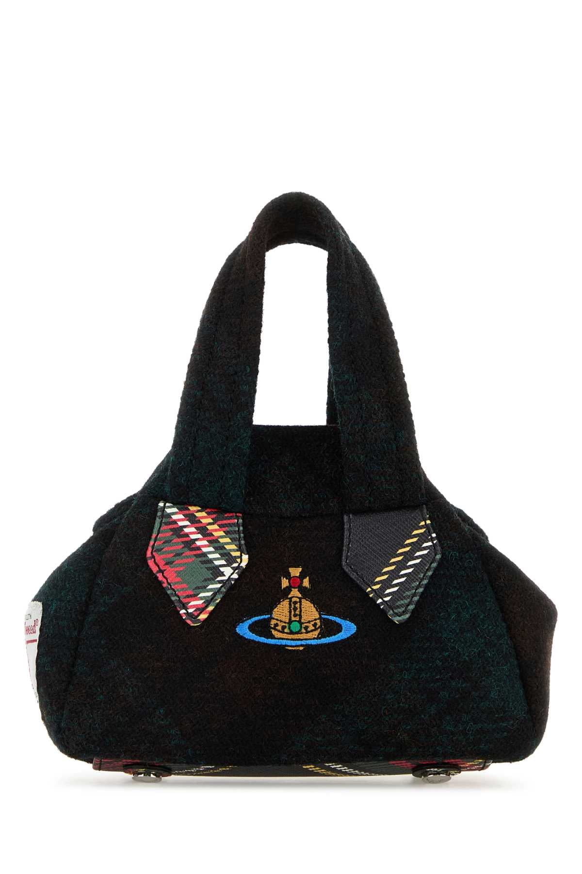 VIVIENNE WESTWOOD Mini Embroidered Fabric Handbag