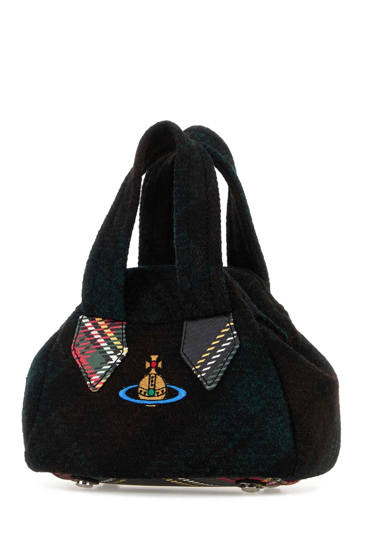 VIVIENNE WESTWOOD Mini Embroidered Fabric Handbag