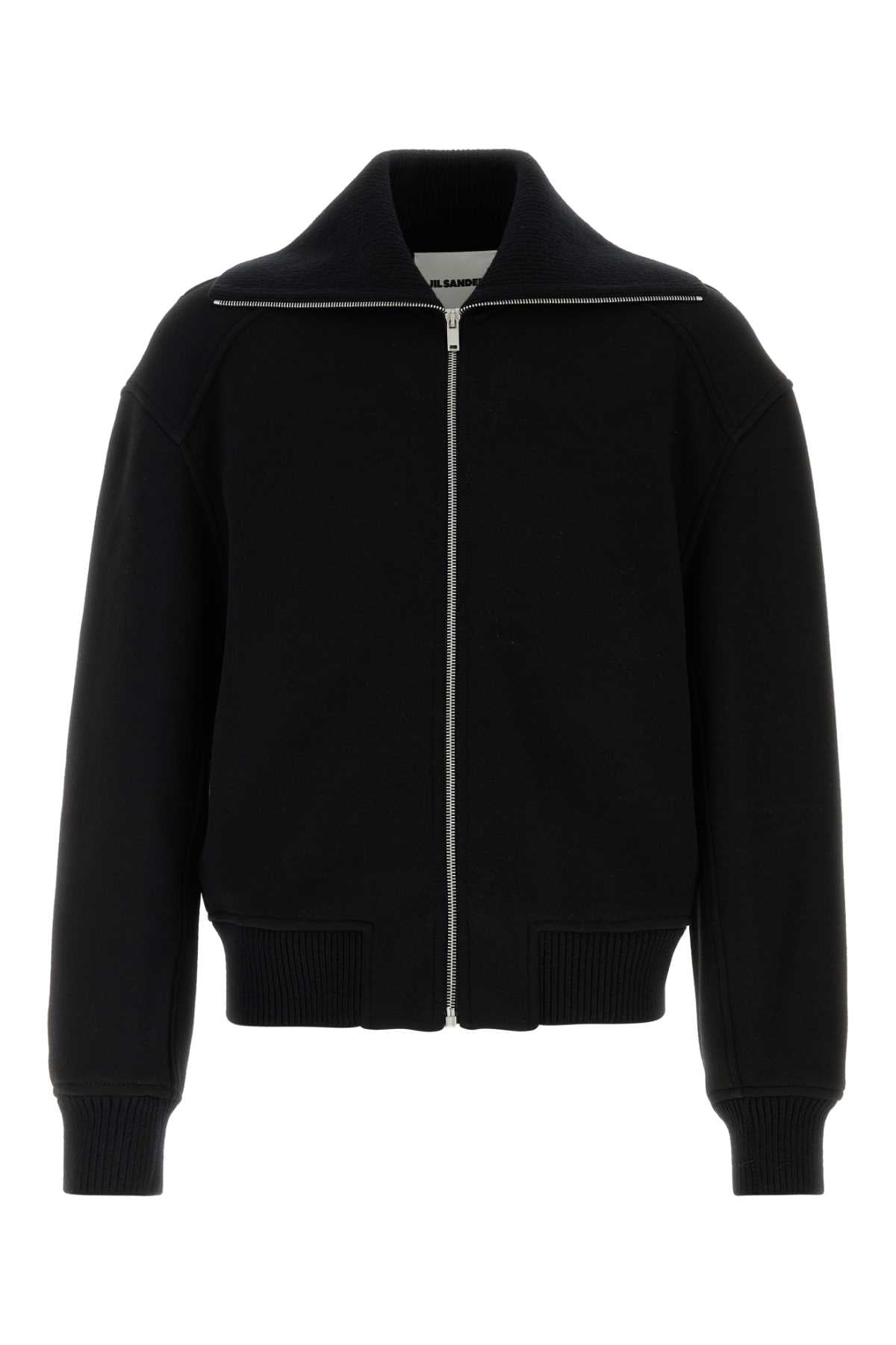JIL SANDER Wool Blend Bomber Jacket for Men