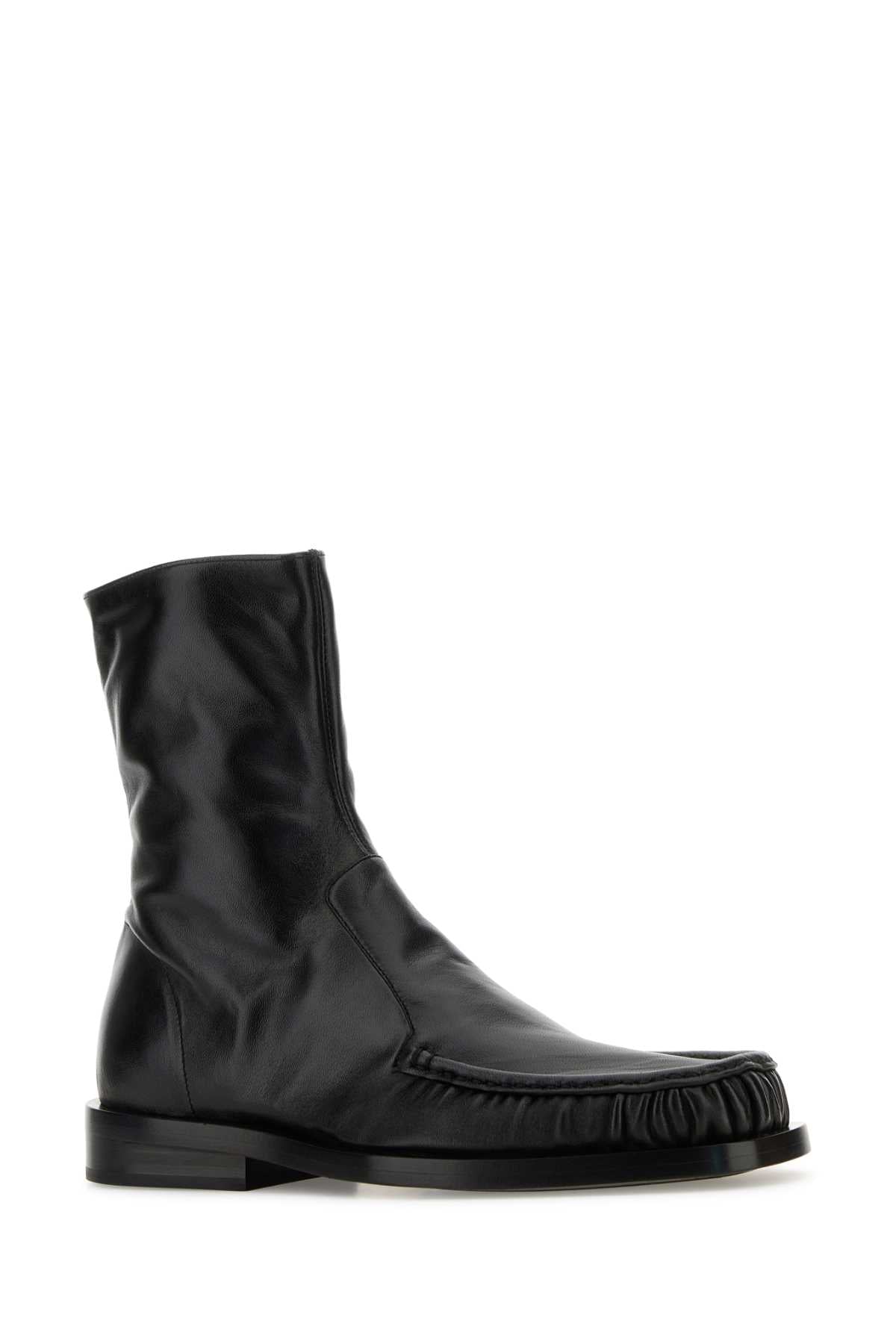JIL SANDER Premium Leather Ankle Boots for Men