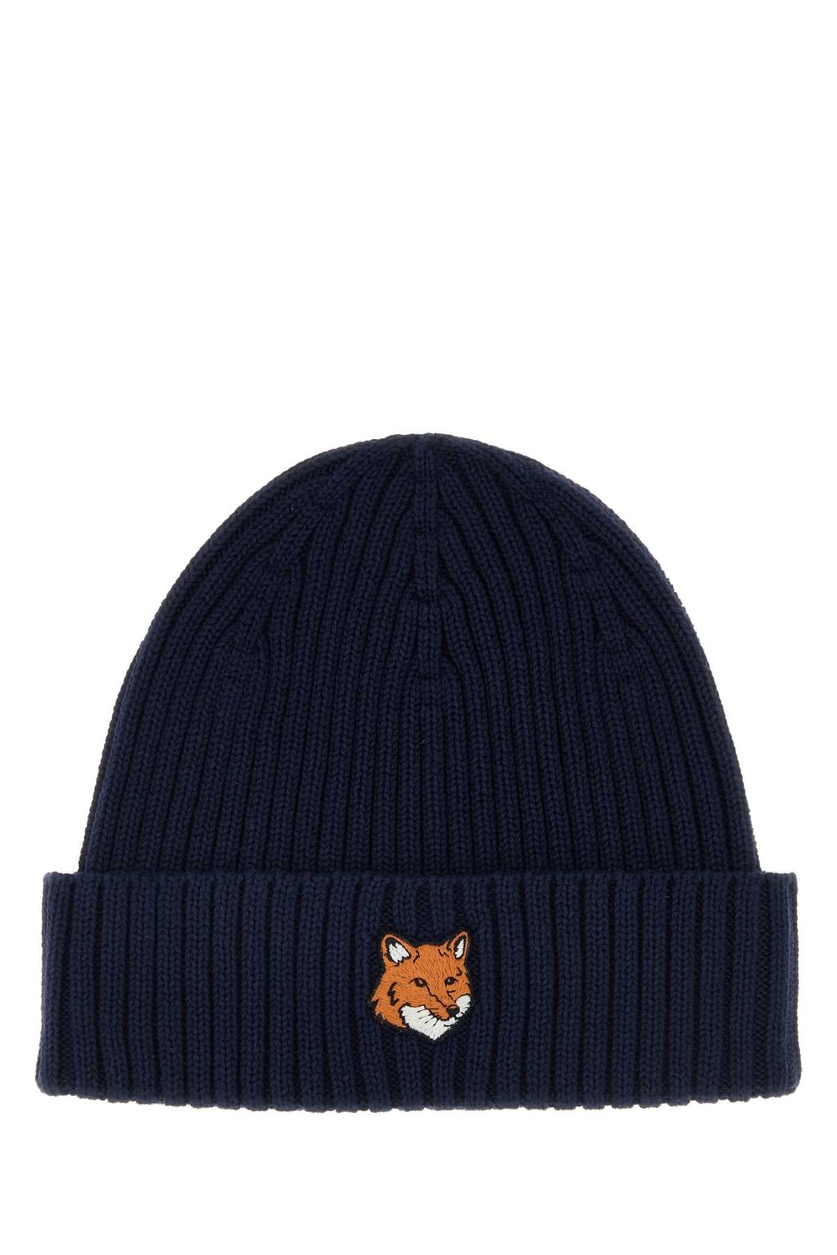 MAISON KITSUNE Cotton Beanie Hat for Women - FW25 Collection