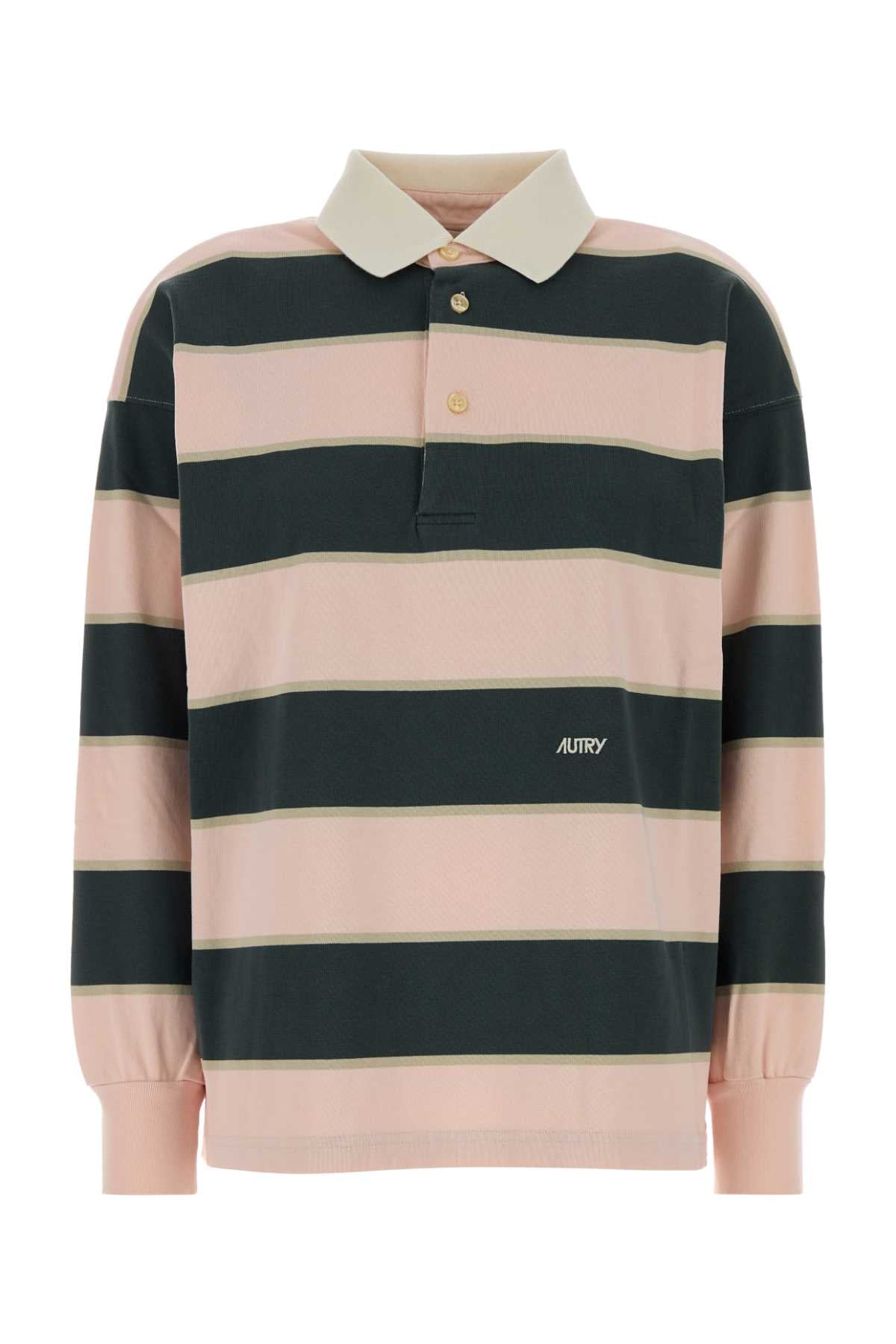 AUTRY Embroidered Cotton Polo Shirt for Women - FW25