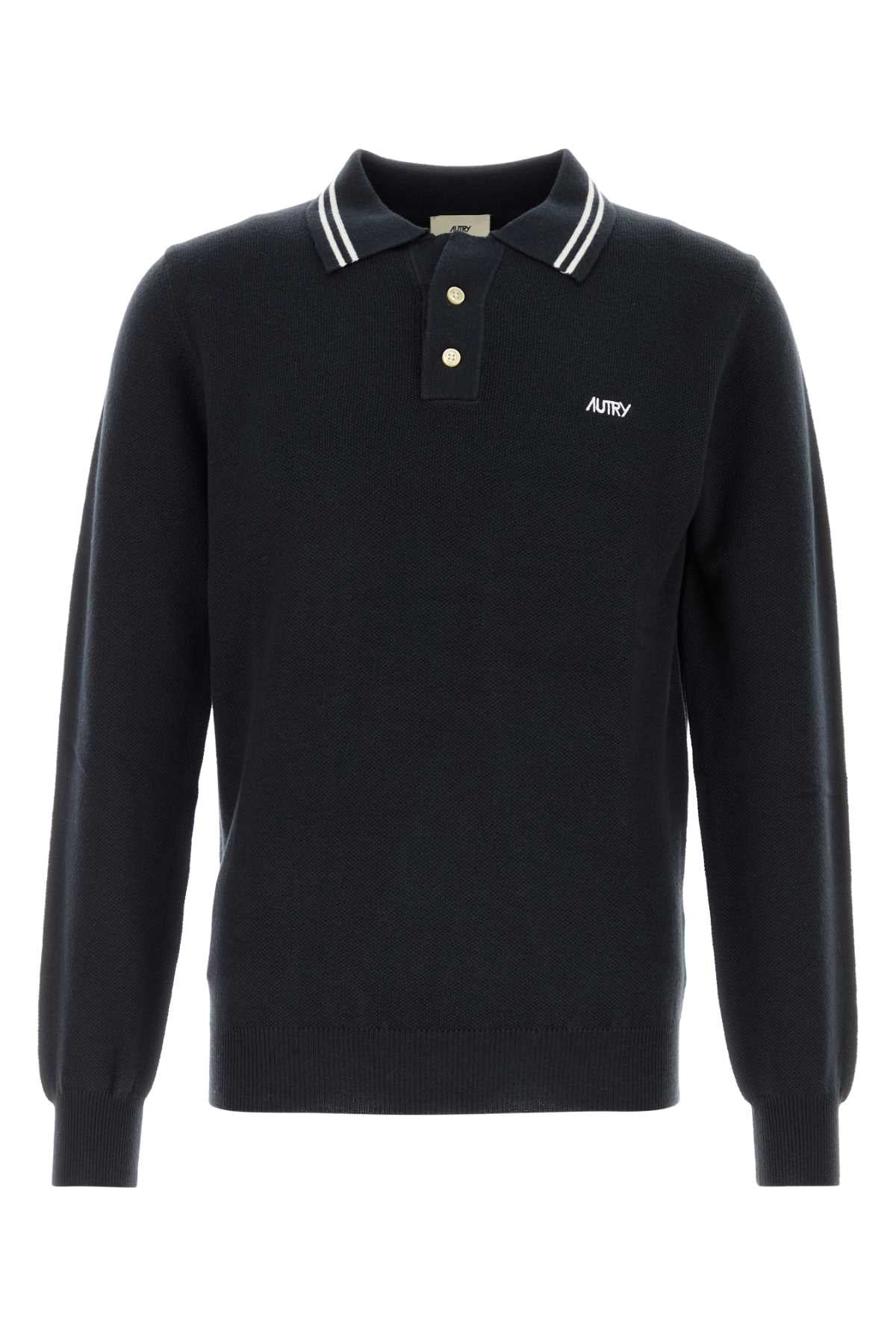 AUTRY Classic Knit Polo Shirt for Men