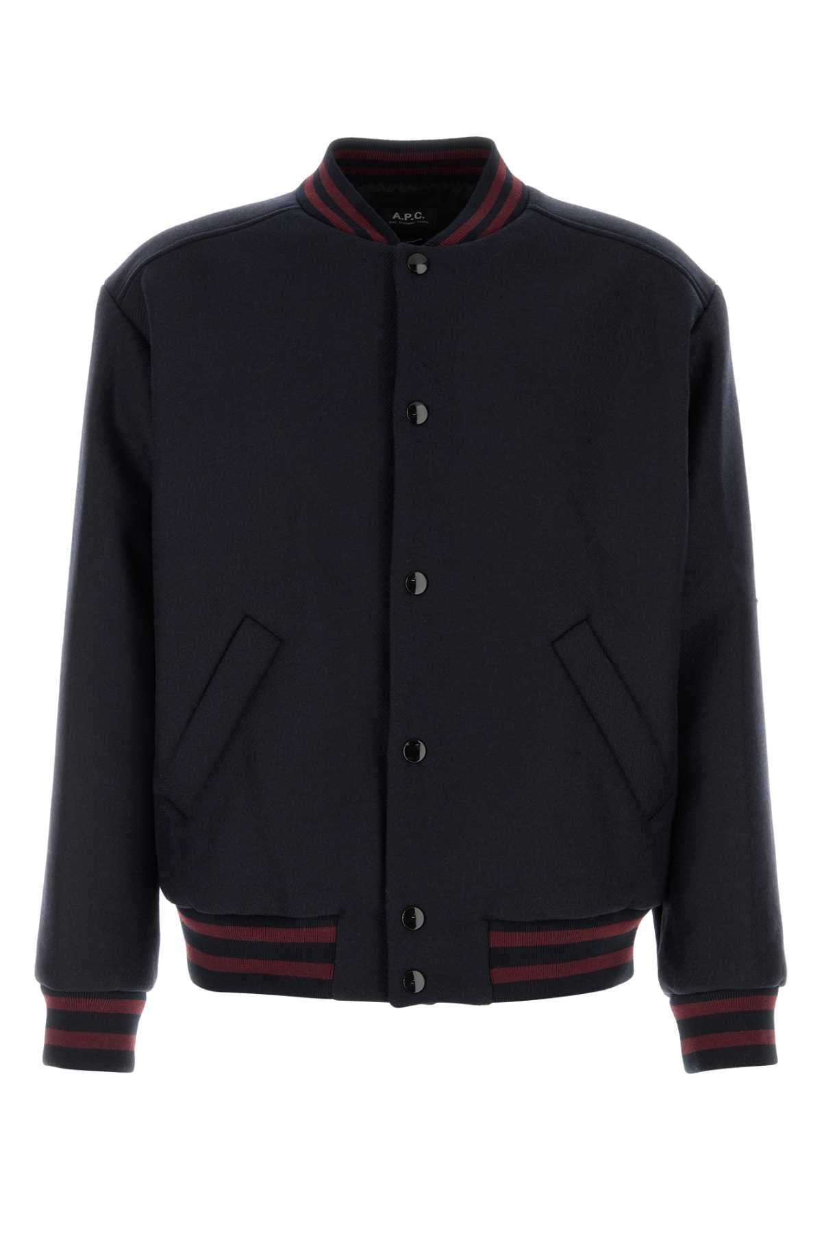 A.P.C. Wool Blend Mini Bomber Jacket for Men