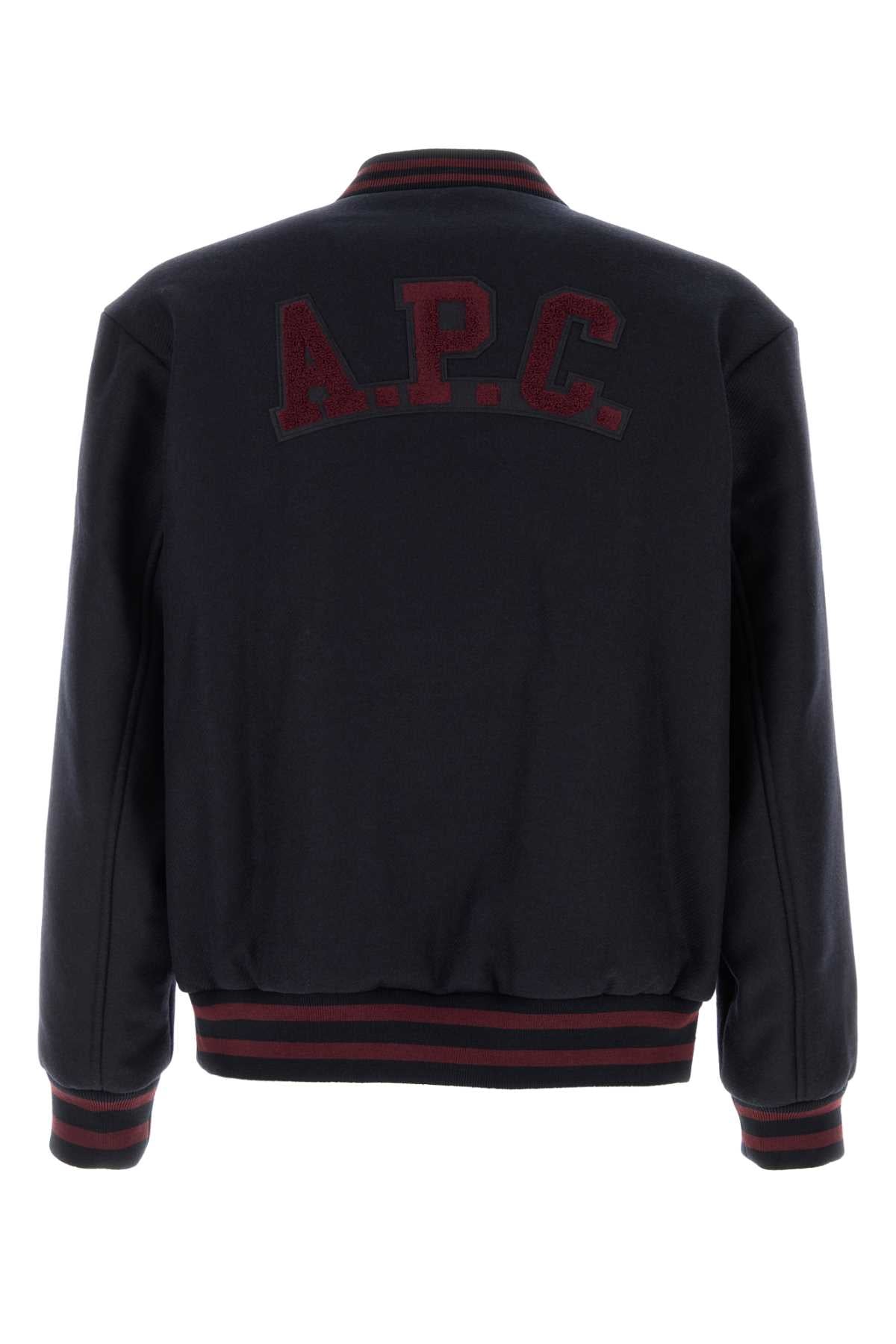 A.P.C. Wool Blend Mini Bomber Jacket for Men