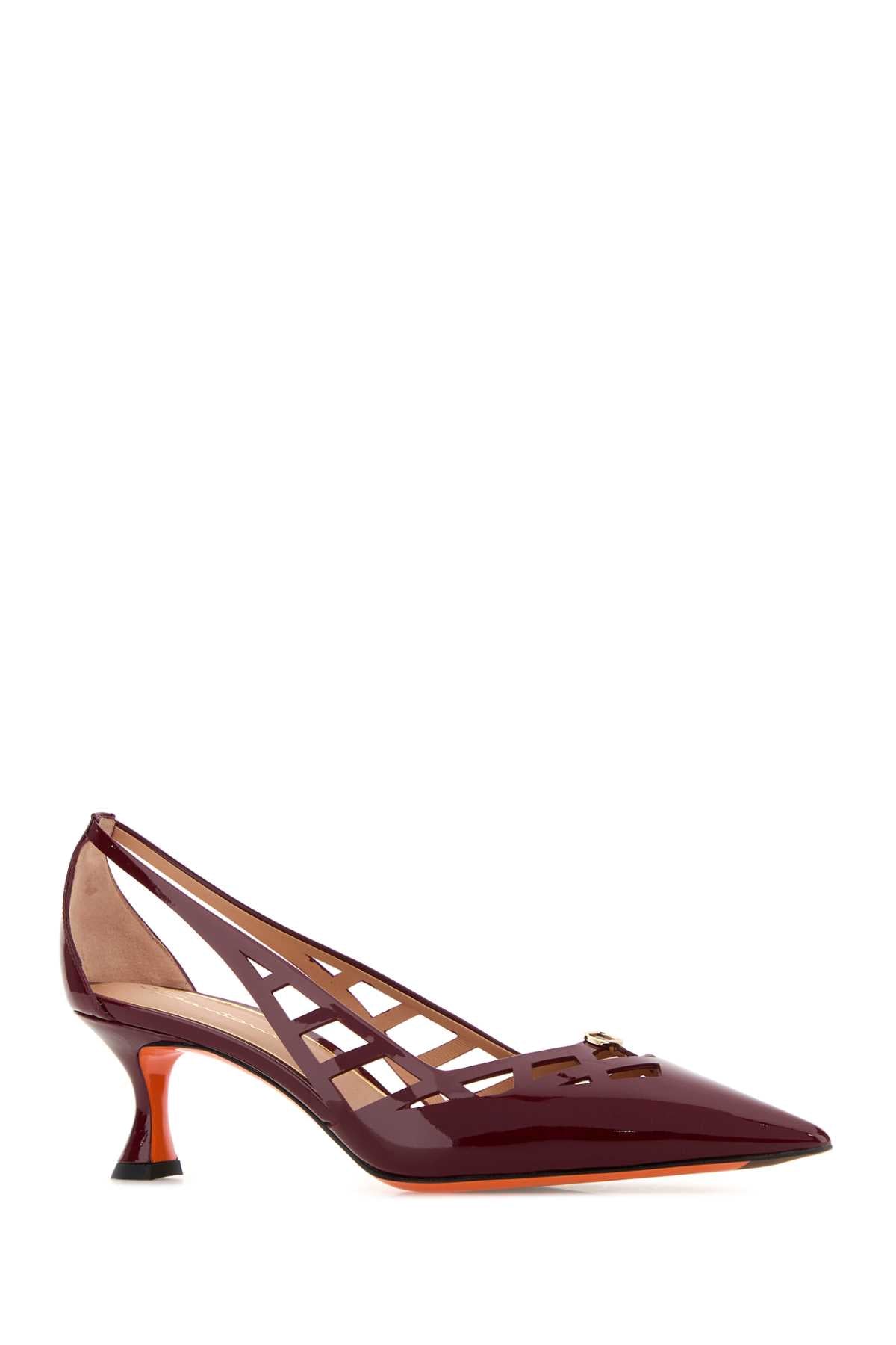 SANTONI Elegant Leather Pumps with 5.5 cm Heel Height
