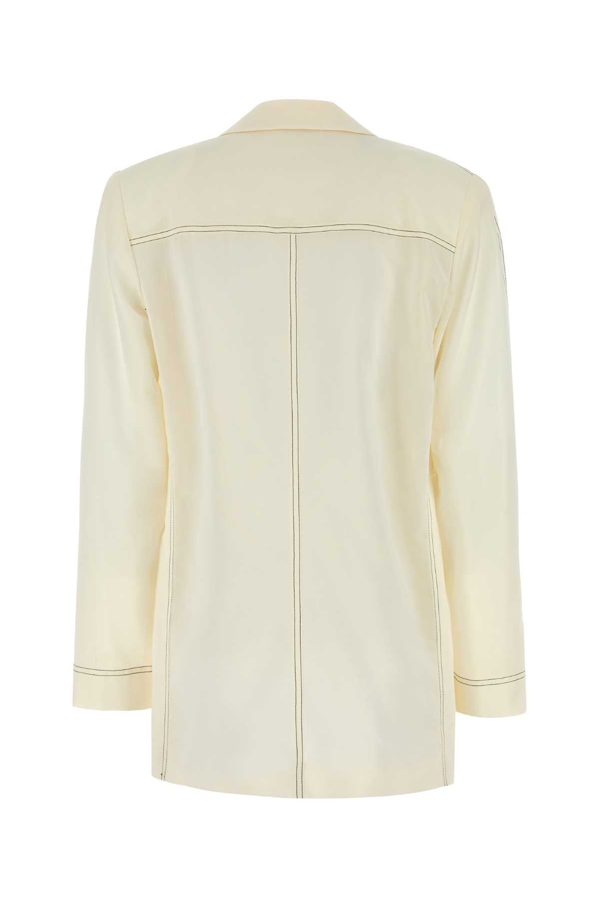 PHILOSOPHY DI LORENZO SERAFINI Ivory Polyester Blend Blazer for Women