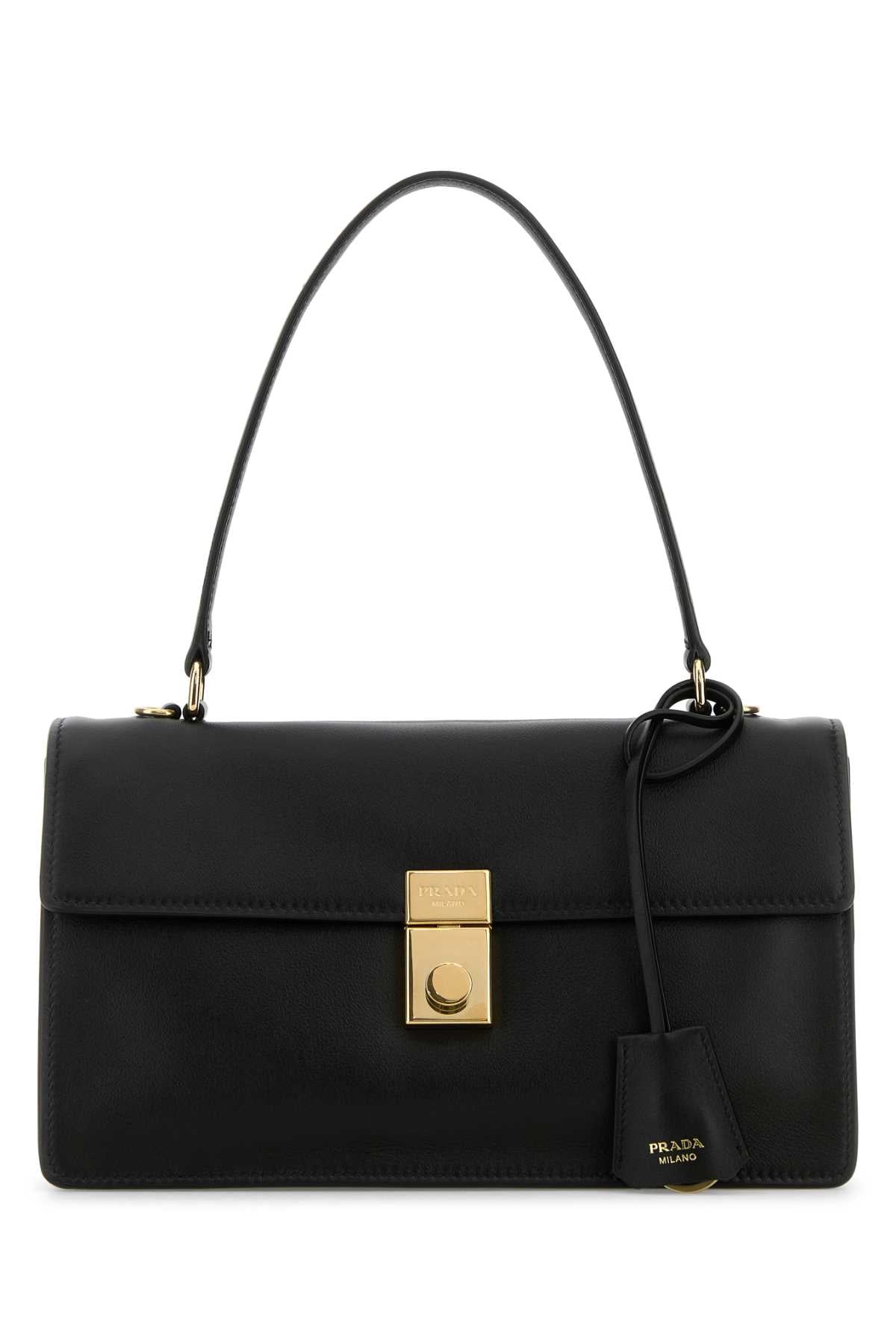 PRADA Elegant Leather Handbag - 28x17x12 cm