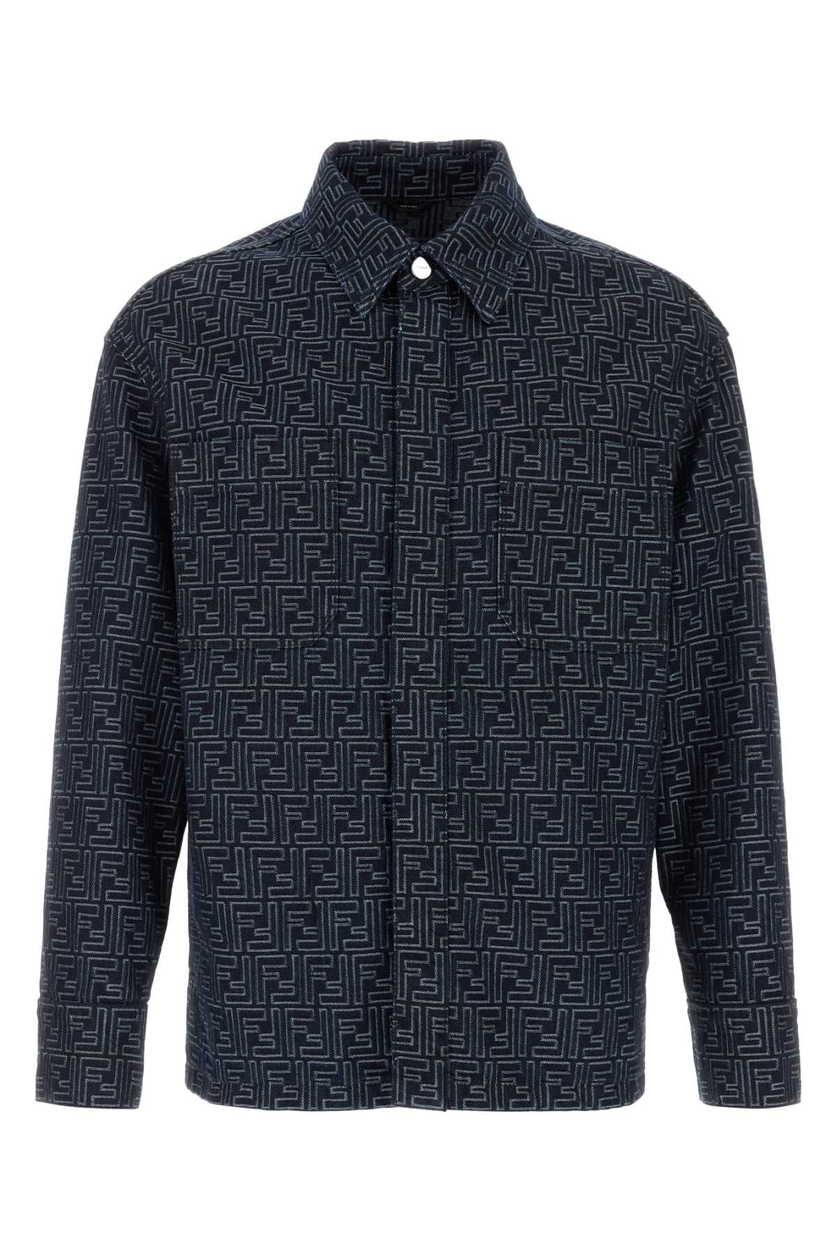 FENDI Embroidered Denim Jacket - Men's Fashion Statement