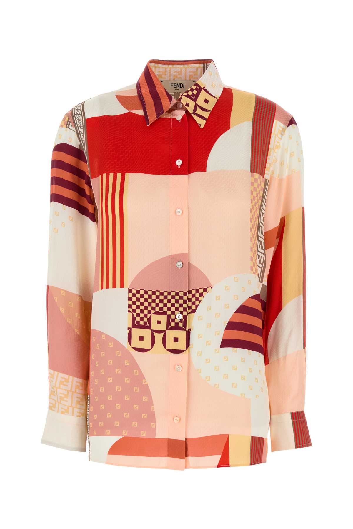 FENDI Silk Printed Shirt for Women - Perfect for Spring 2025