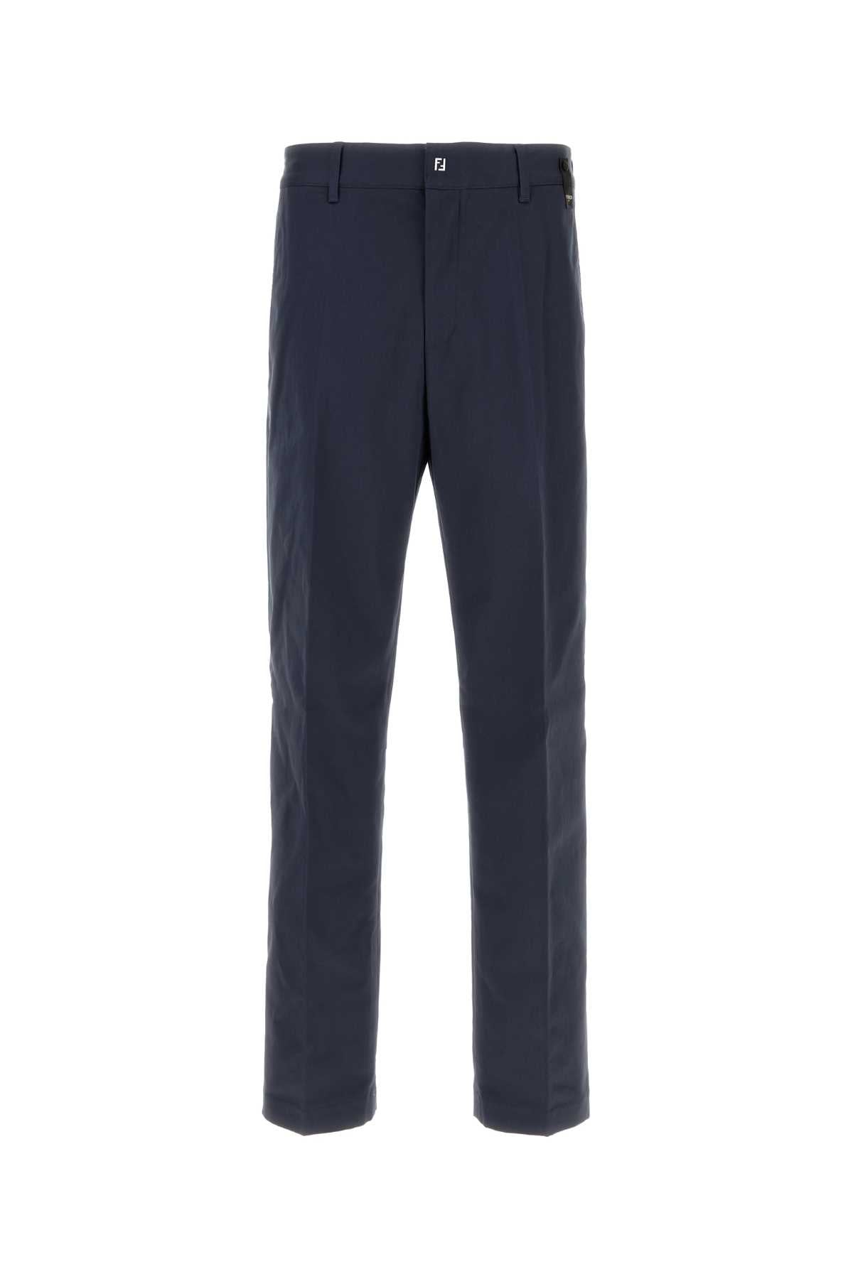 FENDI Stretch Cotton Pants - Slim Fit