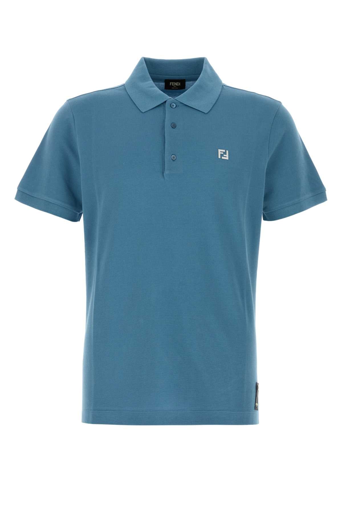 FENDI Men's Classic Piquet Polo Shirt