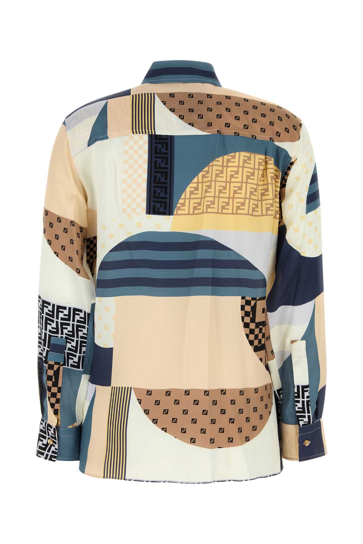 FENDI Printed Silk Shirt for Women - Size FS8274AUQM F1SAT