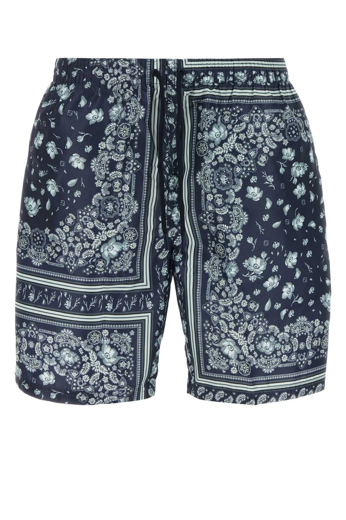 FENDI Printed Polyester Mini Swimming Shorts