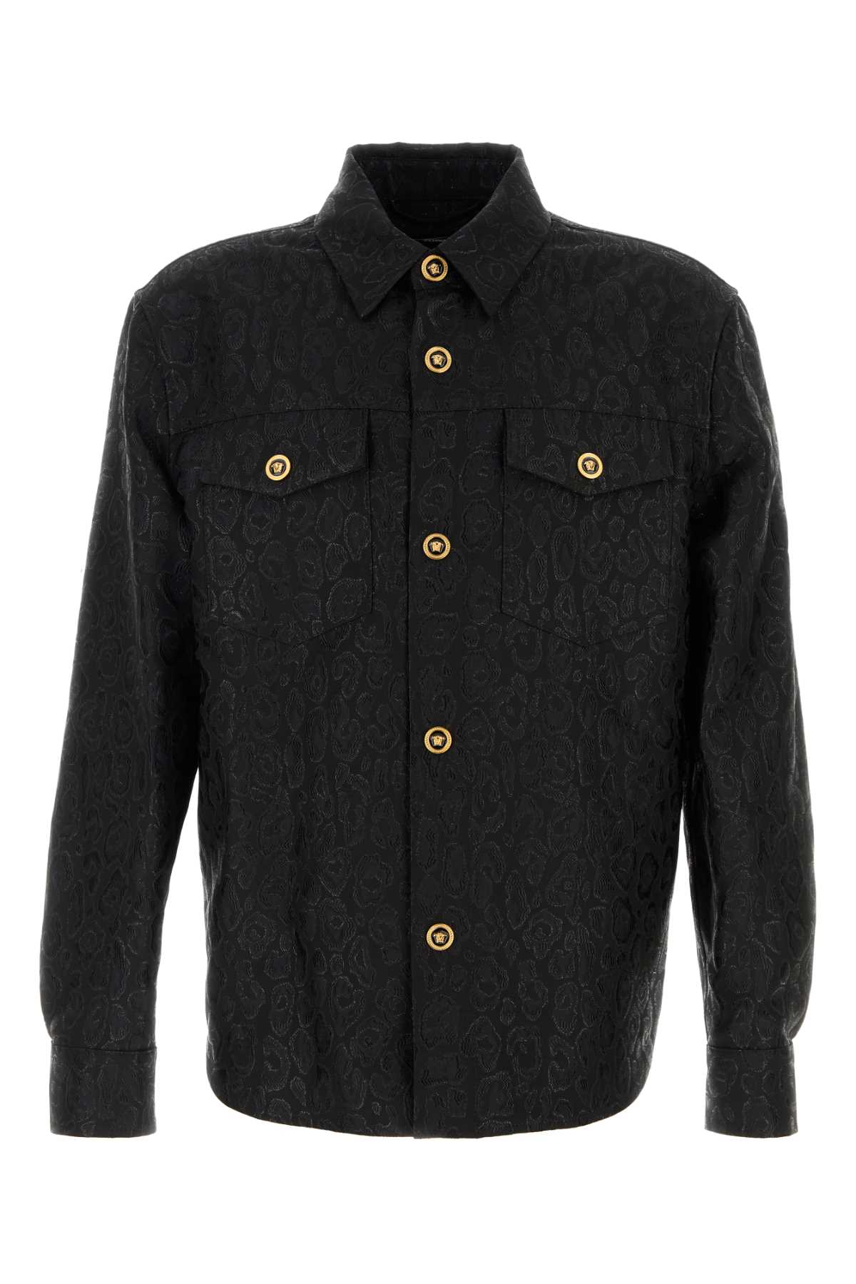 VERSACE Jacquard Long Sleeve Shirt for Men