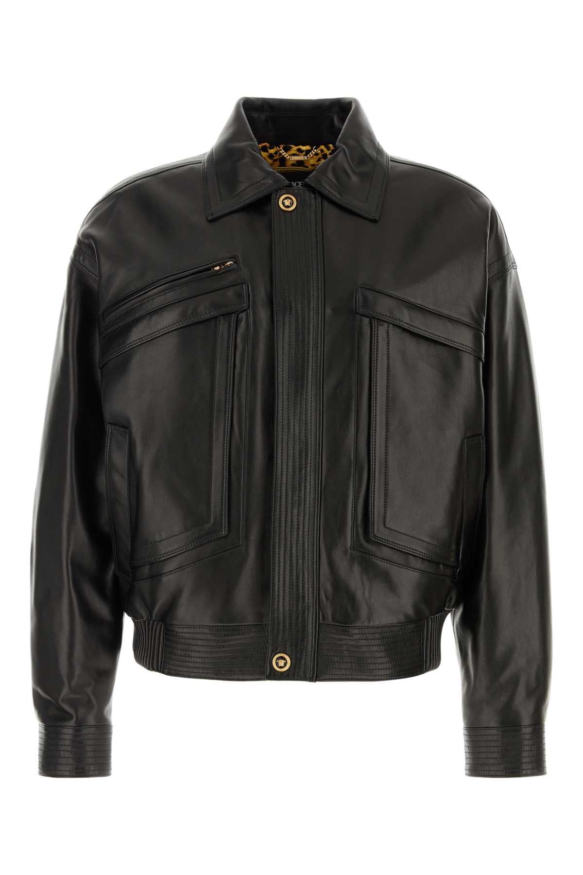 VERSACE Luxe Leather Jacket for Men