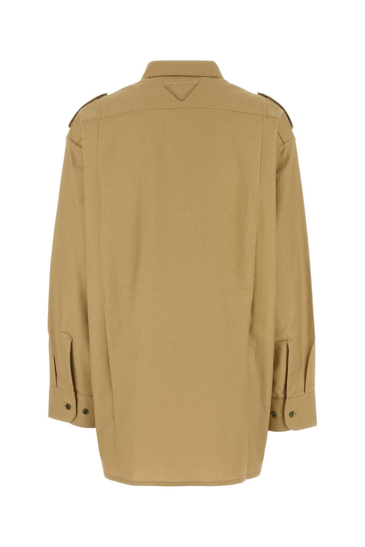 PRADA Oversize Cotton Shirt for Women - Season 25W