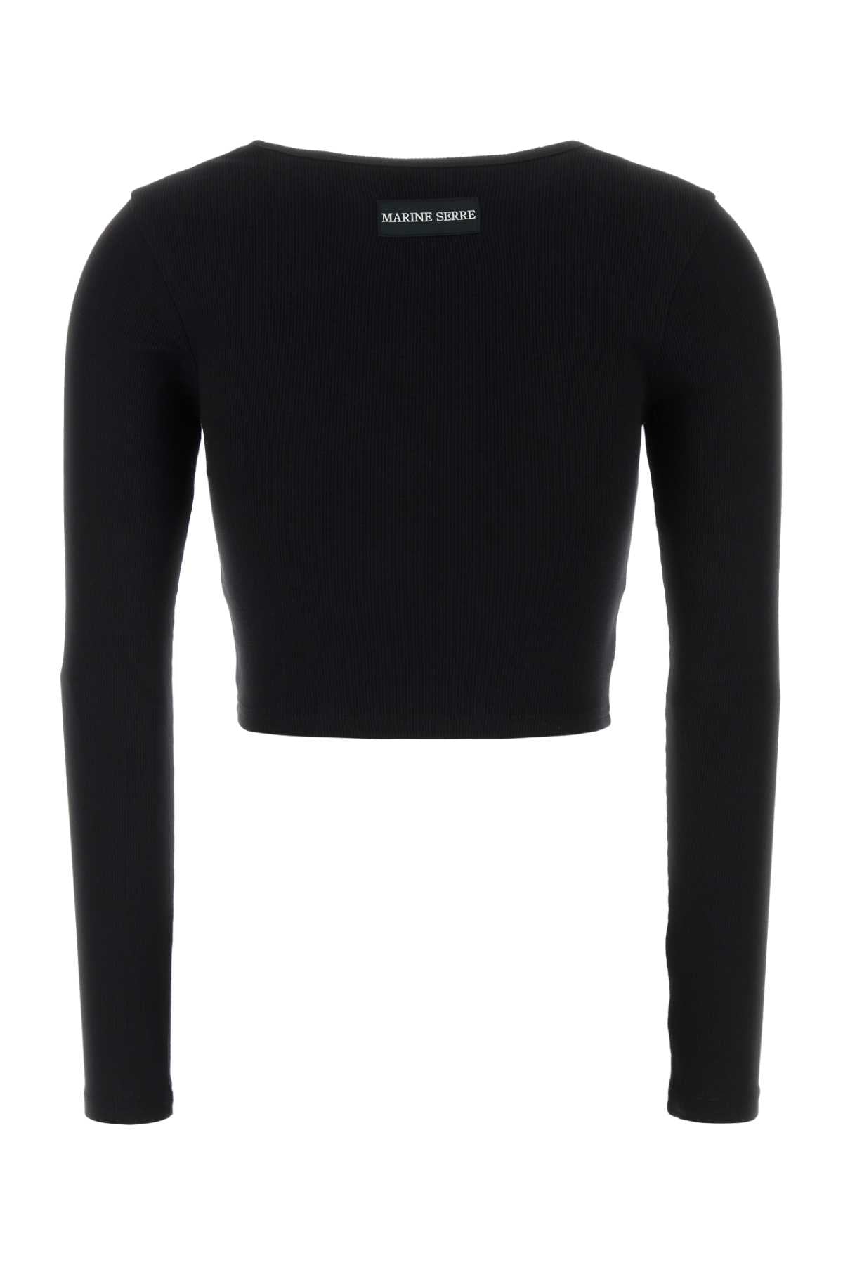 MARINE SERRE Essential Stretch Cotton T-Shirt