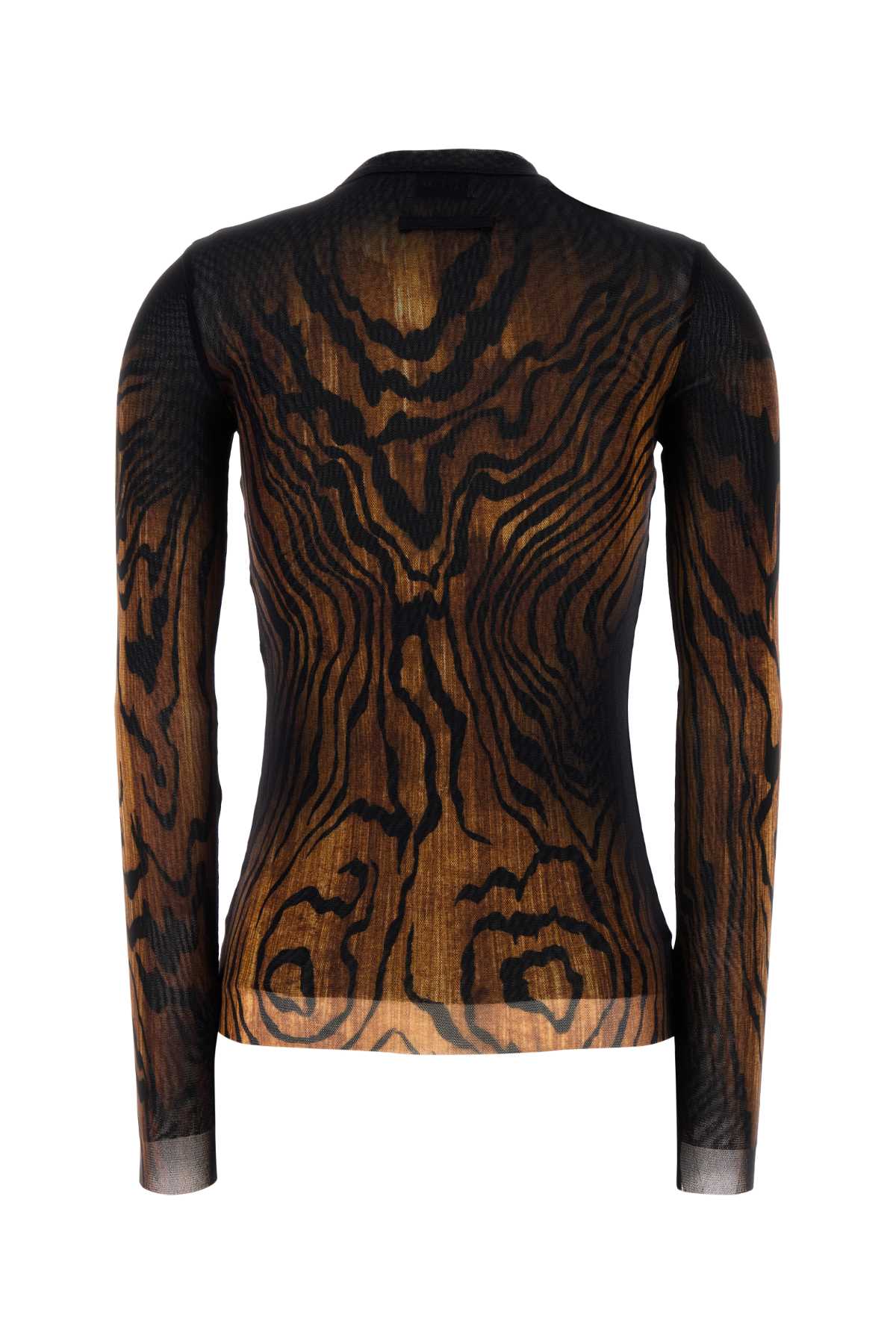 JEAN PAUL GAULTIER Printed Tulle The Wood Top - FW25