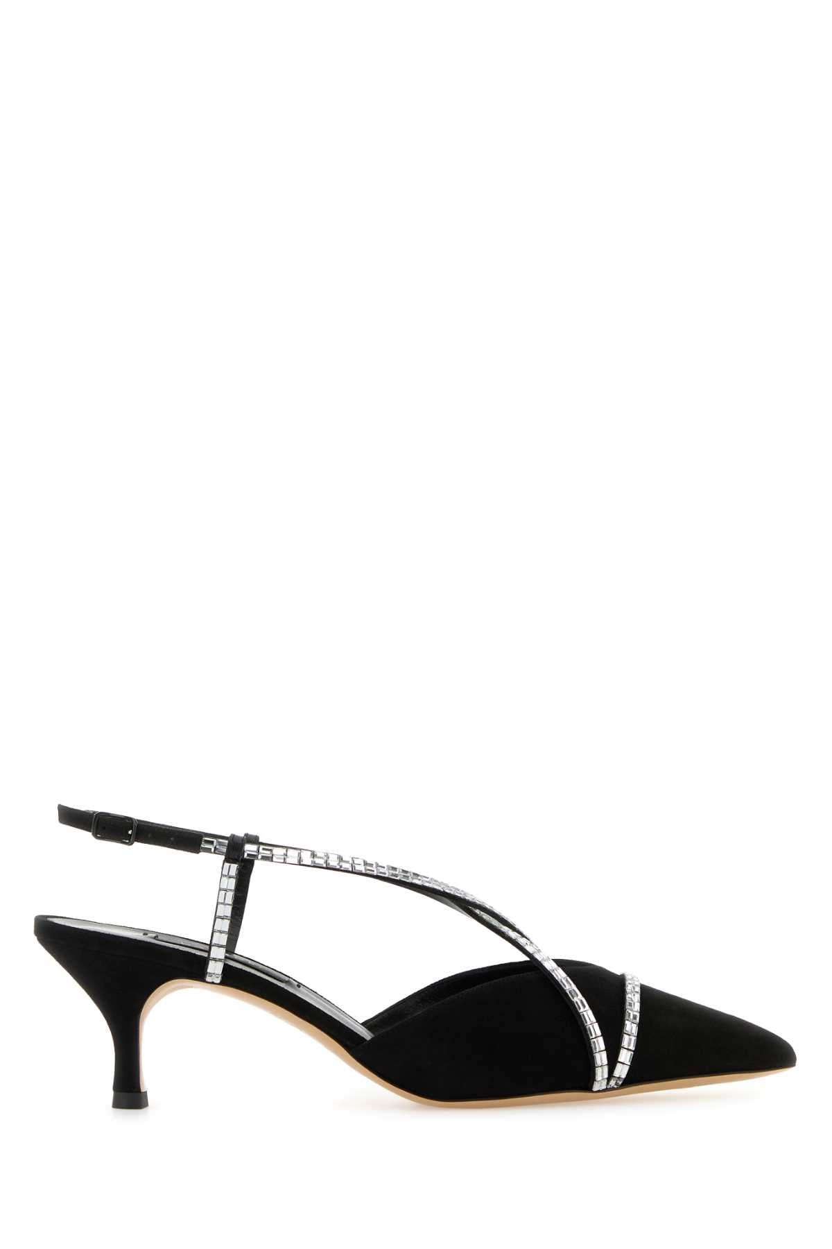 CASADEI Suede Starsway Julia Pumps with 5 cm Heel Height
