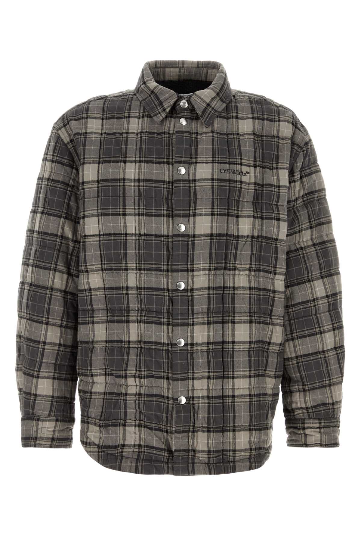 OFF WHITE Embroidered Cotton Shirt for Men - Seasonal Style