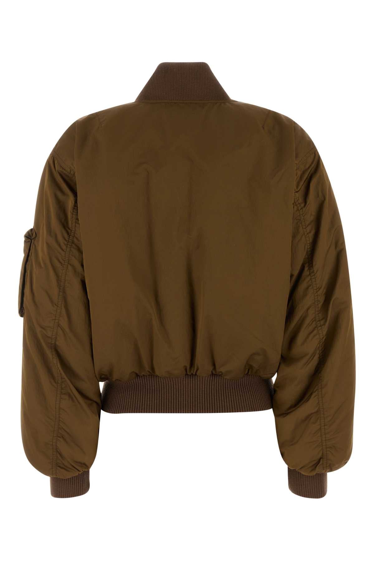 CHLOE Women's Mini Polyester Blend Bomber Jacket