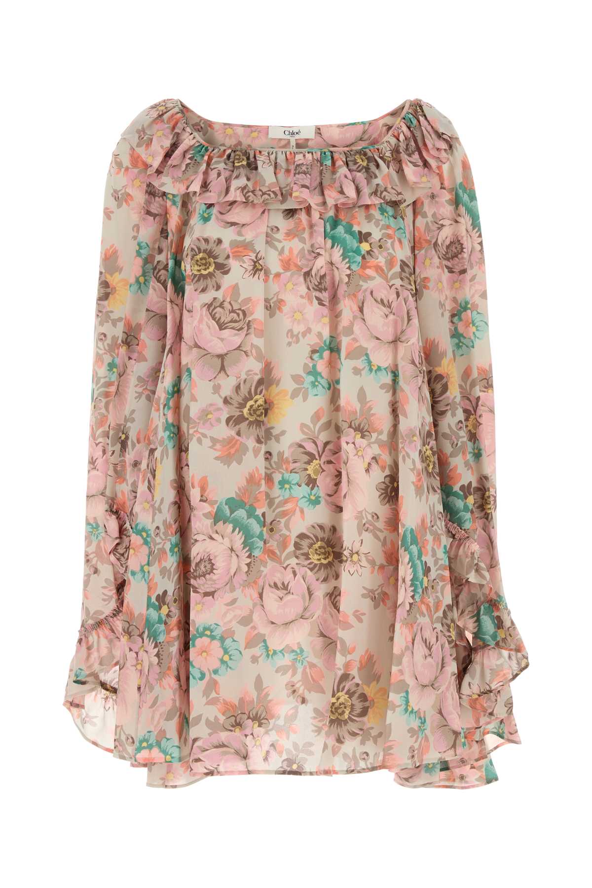 CHLOE Floral Printed Mini Dress