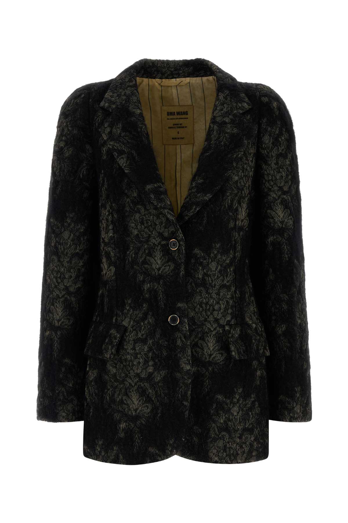 UMA WANG Embroidered Angora Blend Kruno Blazer