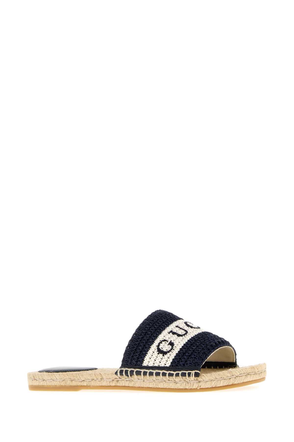 GUCCI Raffia Slippers for Women - SS25 Collection