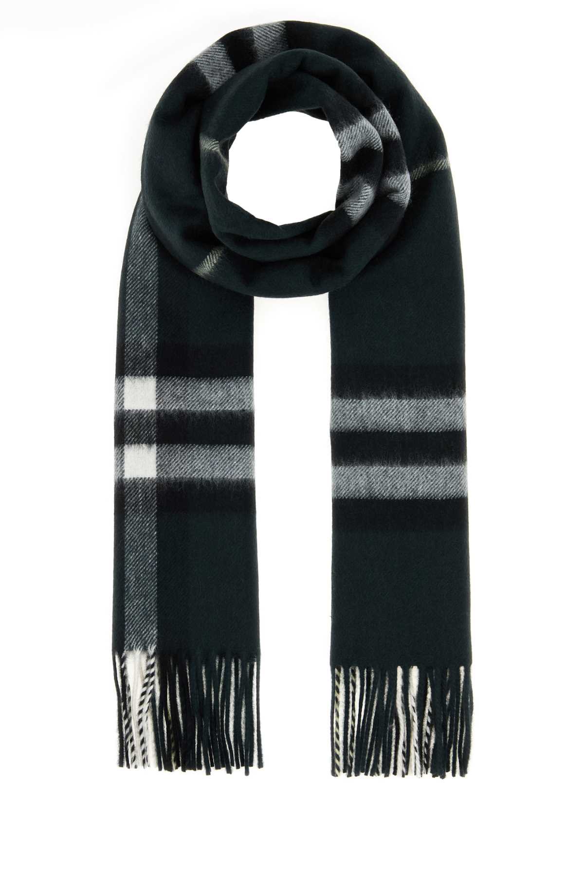BURBERRY Embroidered Cashmere Scarf - 168 cm x 30 cm