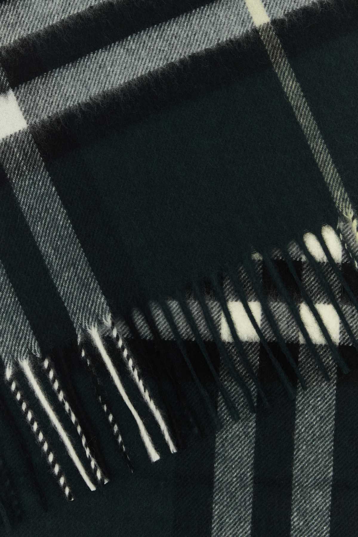 BURBERRY Embroidered Cashmere Scarf - 168 cm x 30 cm