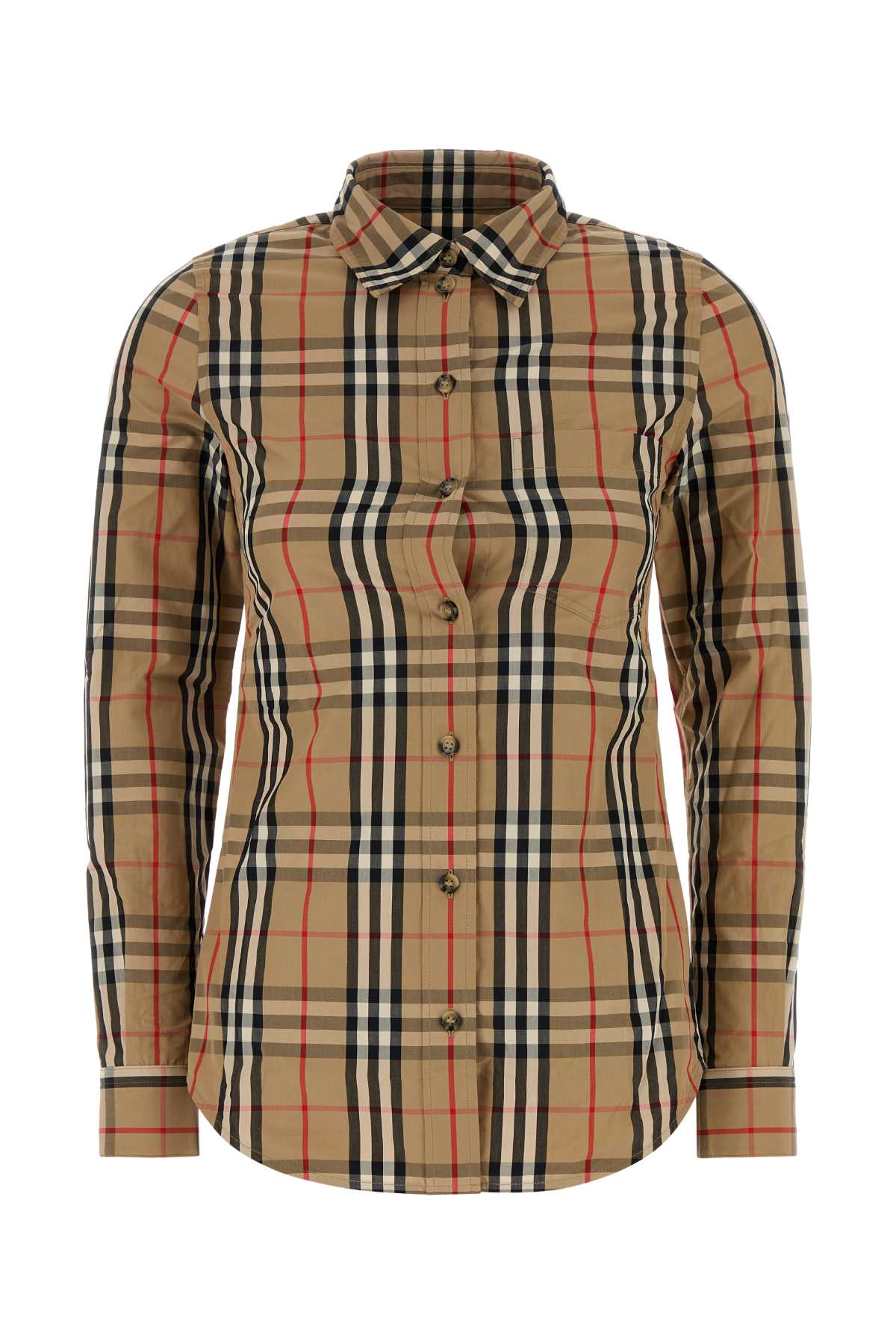 BURBERRY Embroidered Cotton Shirt for Women - Size Medium