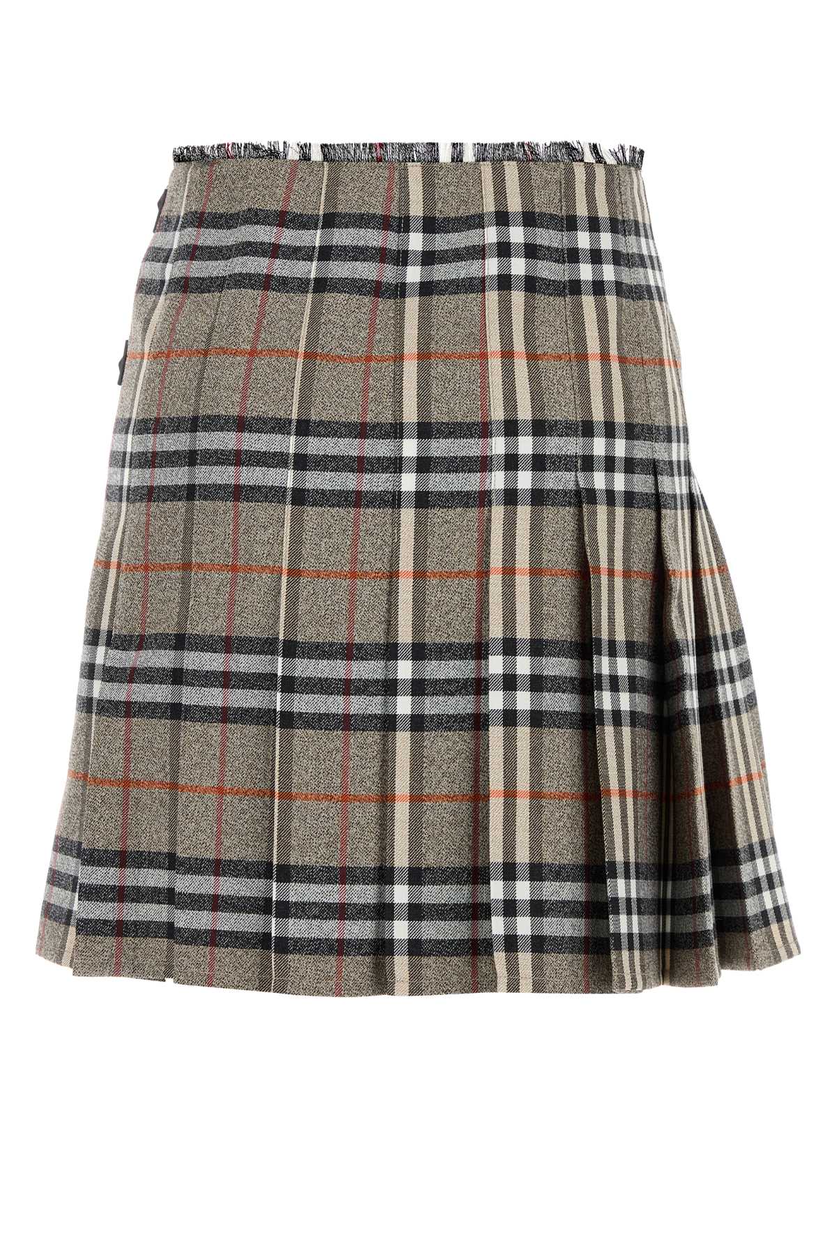 BURBERRY Embroidered Wool Mini Skirt