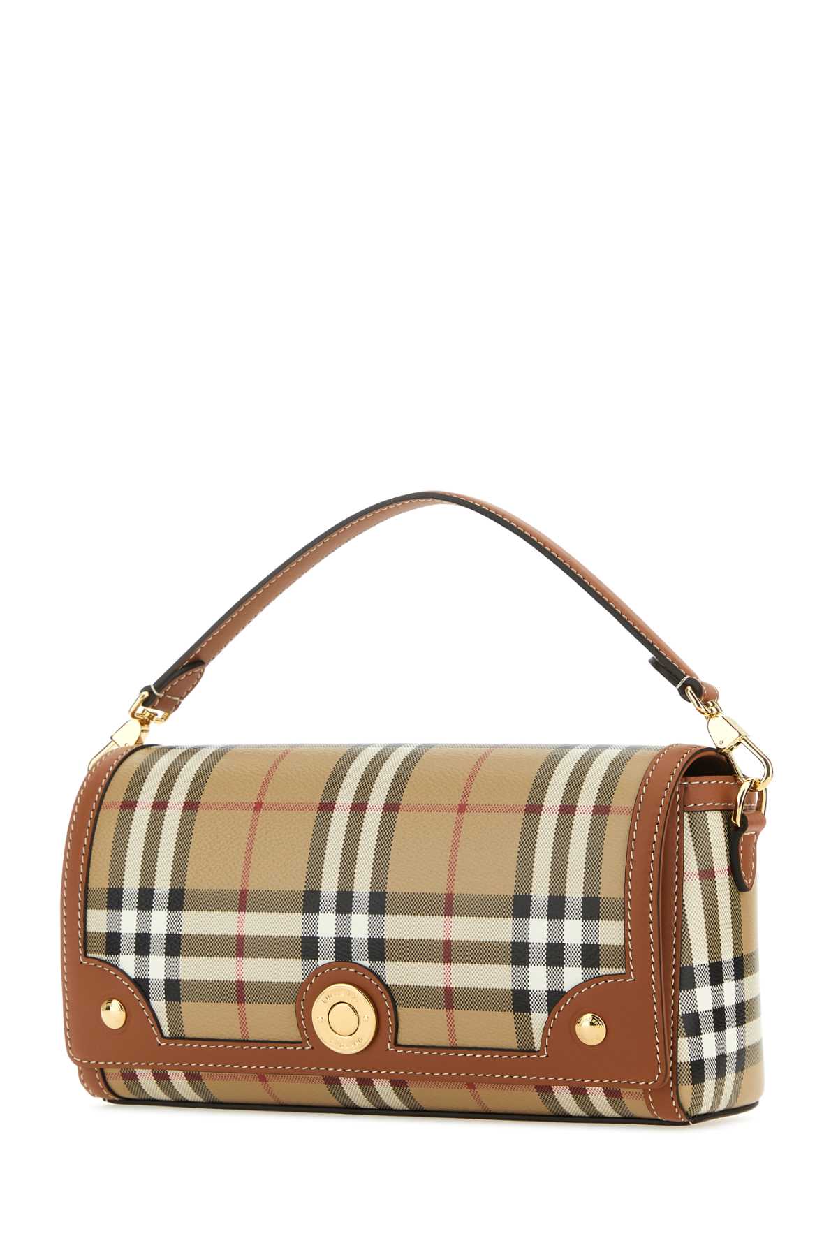 BURBERRY Mini Printed Canvas and Leather Note Handbag