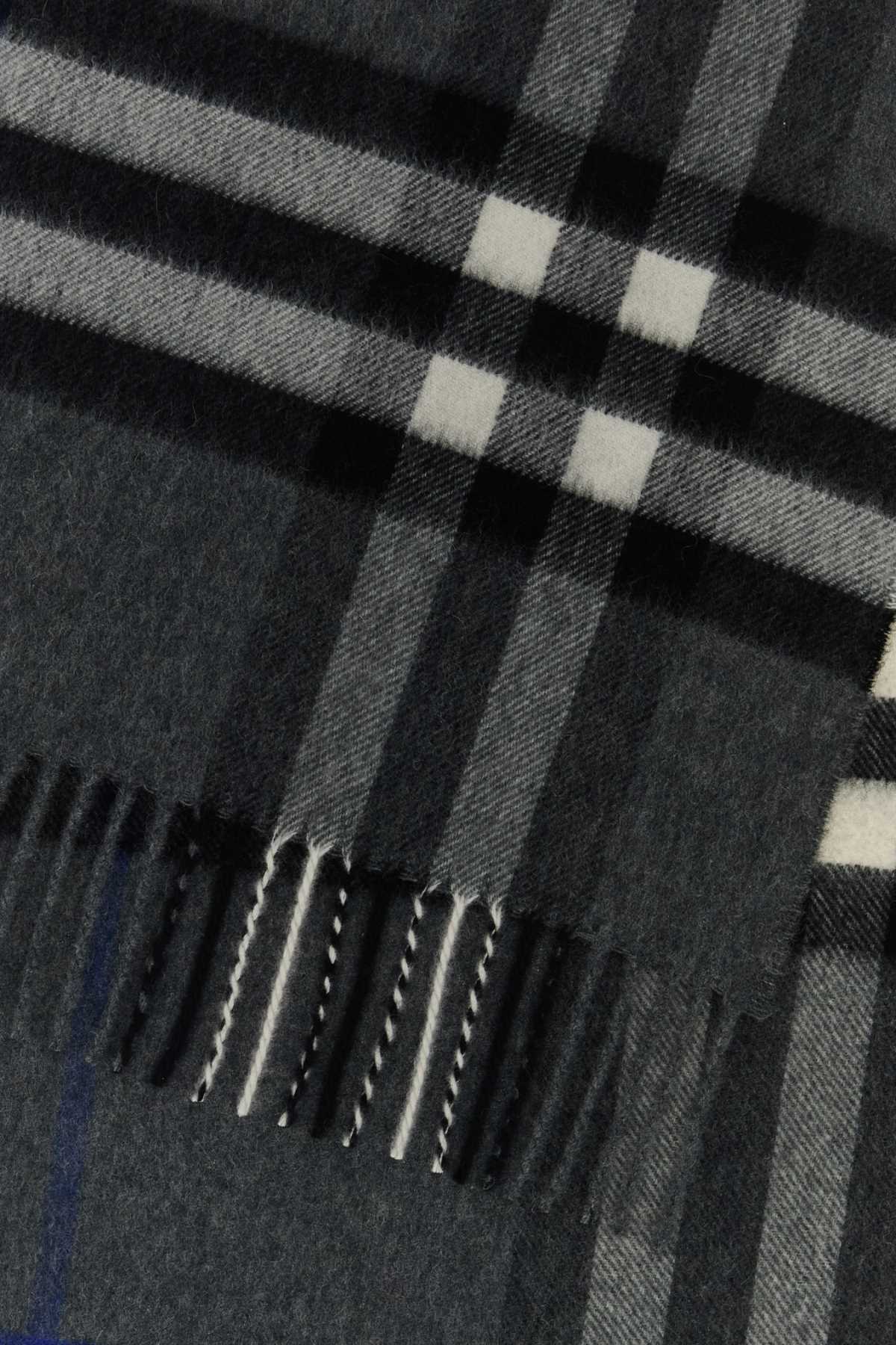 BURBERRY Embroidered Cashmere Scarf 168 cm x 30 cm