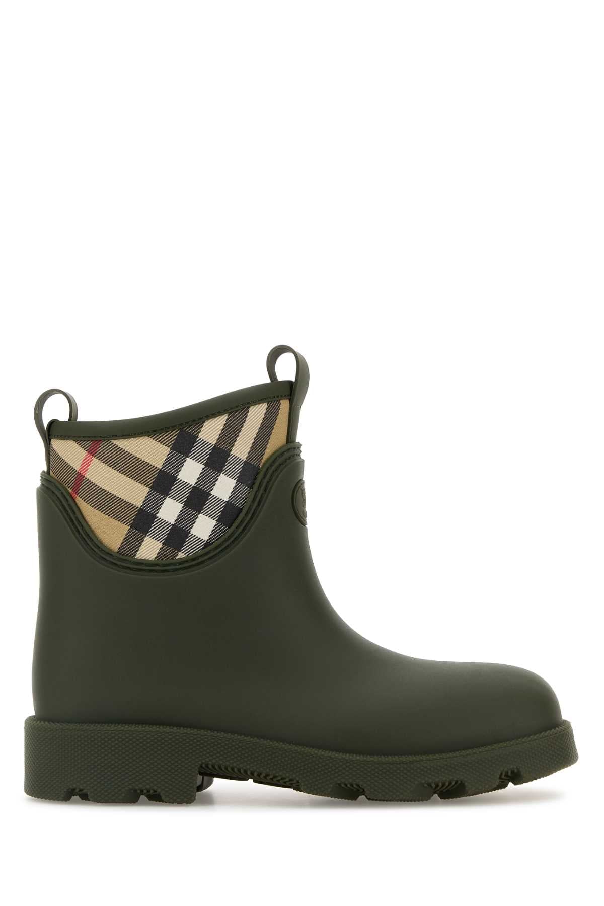 BURBERRY Rubber Marsh Stamp Ankle Boots for Women - Mini Style