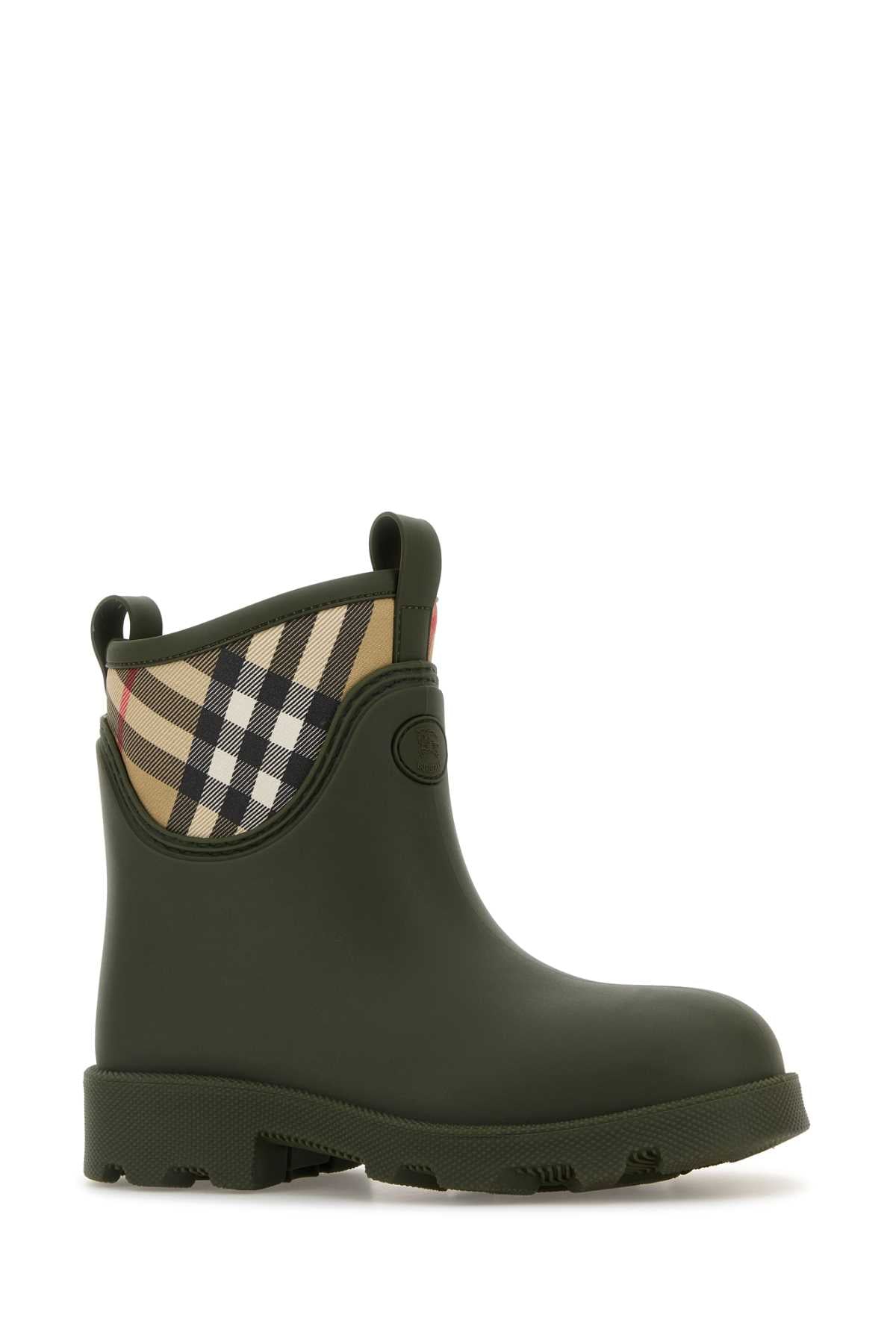 BURBERRY Rubber Marsh Stamp Ankle Boots for Women - Mini Style