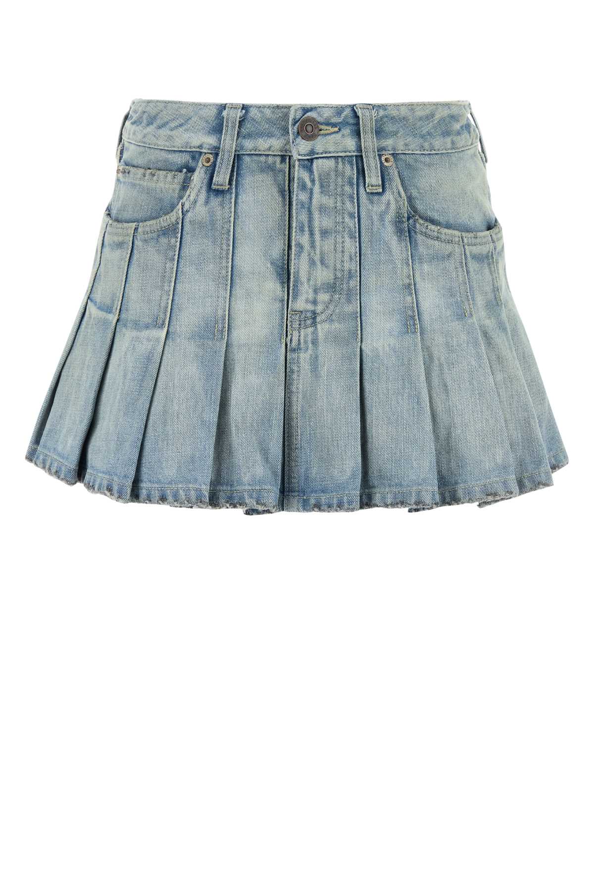BALENCIAGA Chic Denim Mini Skirt for Women