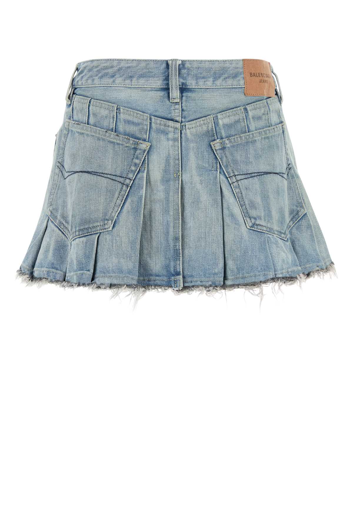 BALENCIAGA Chic Denim Mini Skirt for Women