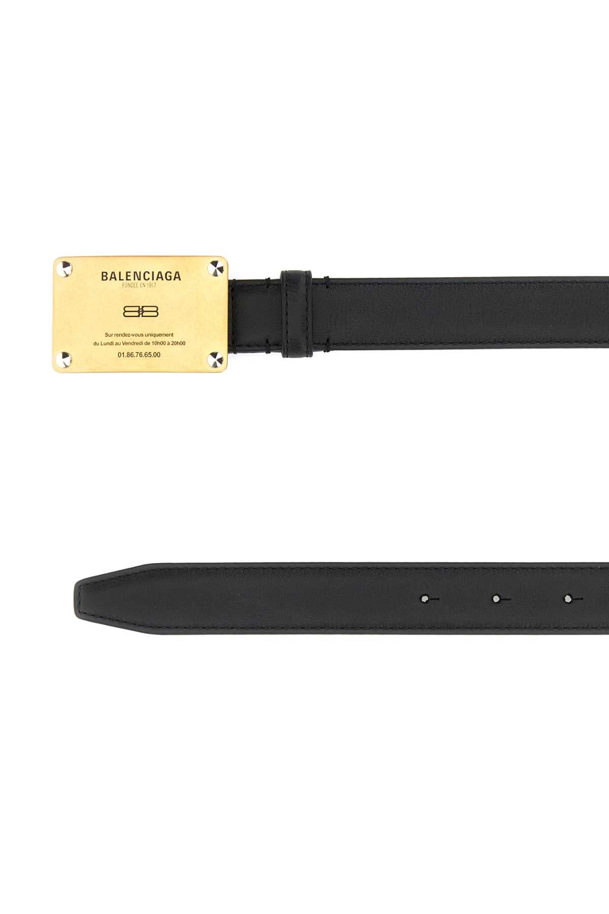 BALENCIAGA Lola Mini Leather Belt - 2.5 cm Height
