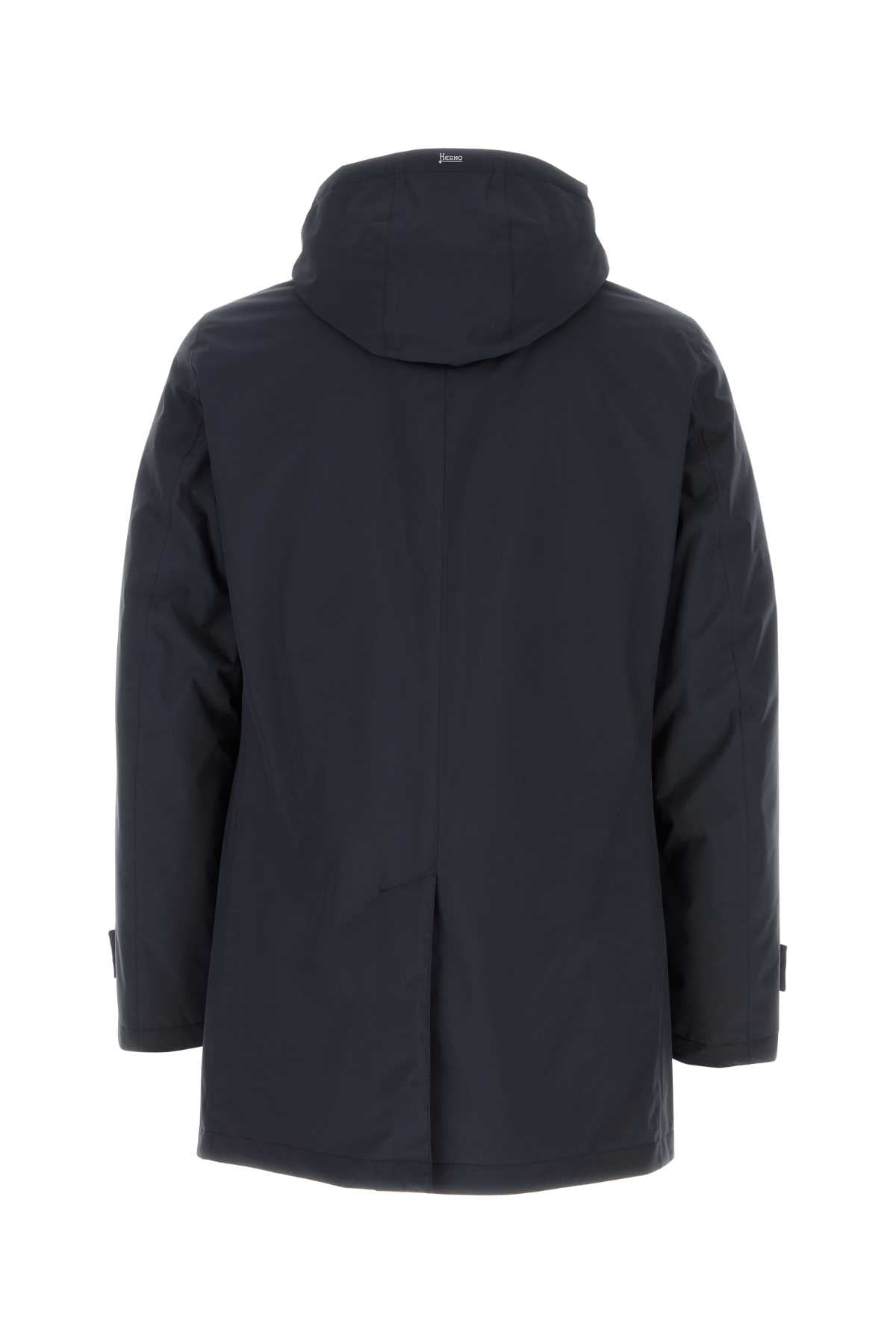 HERNO Men's Polyester Down Trench Coat