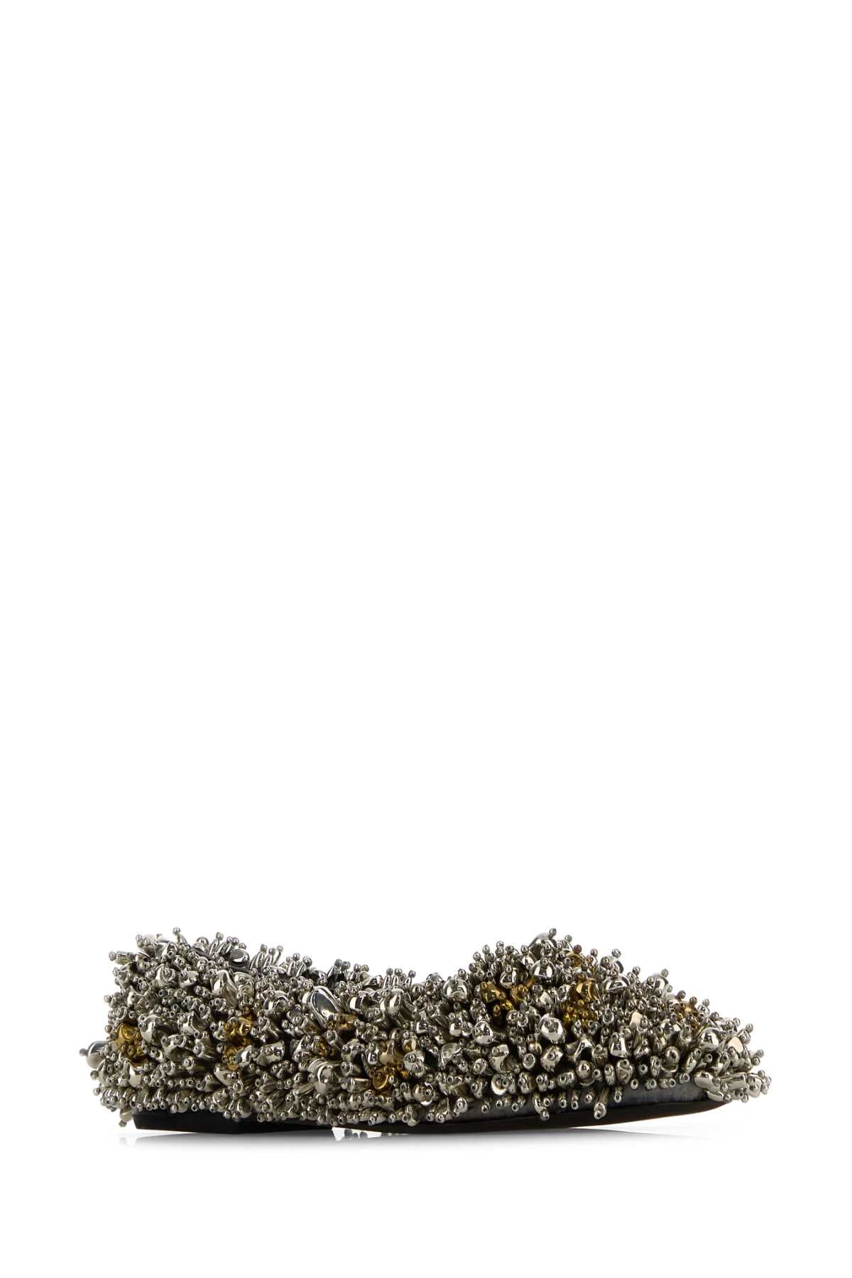 DRIES VAN NOTEN Embellished Fabric Ballerinas