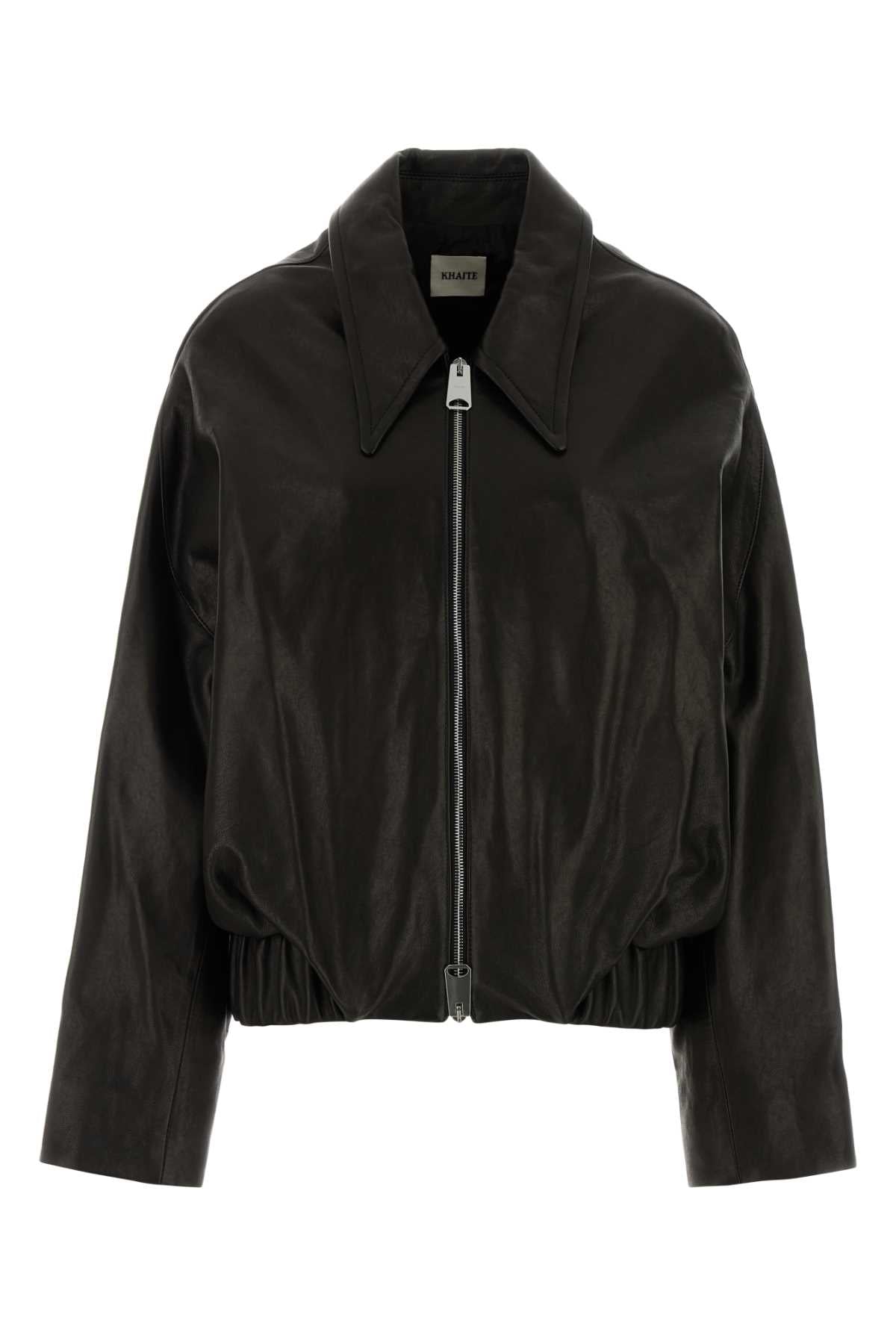 KHAITE Oversized Leather Odin Jacket